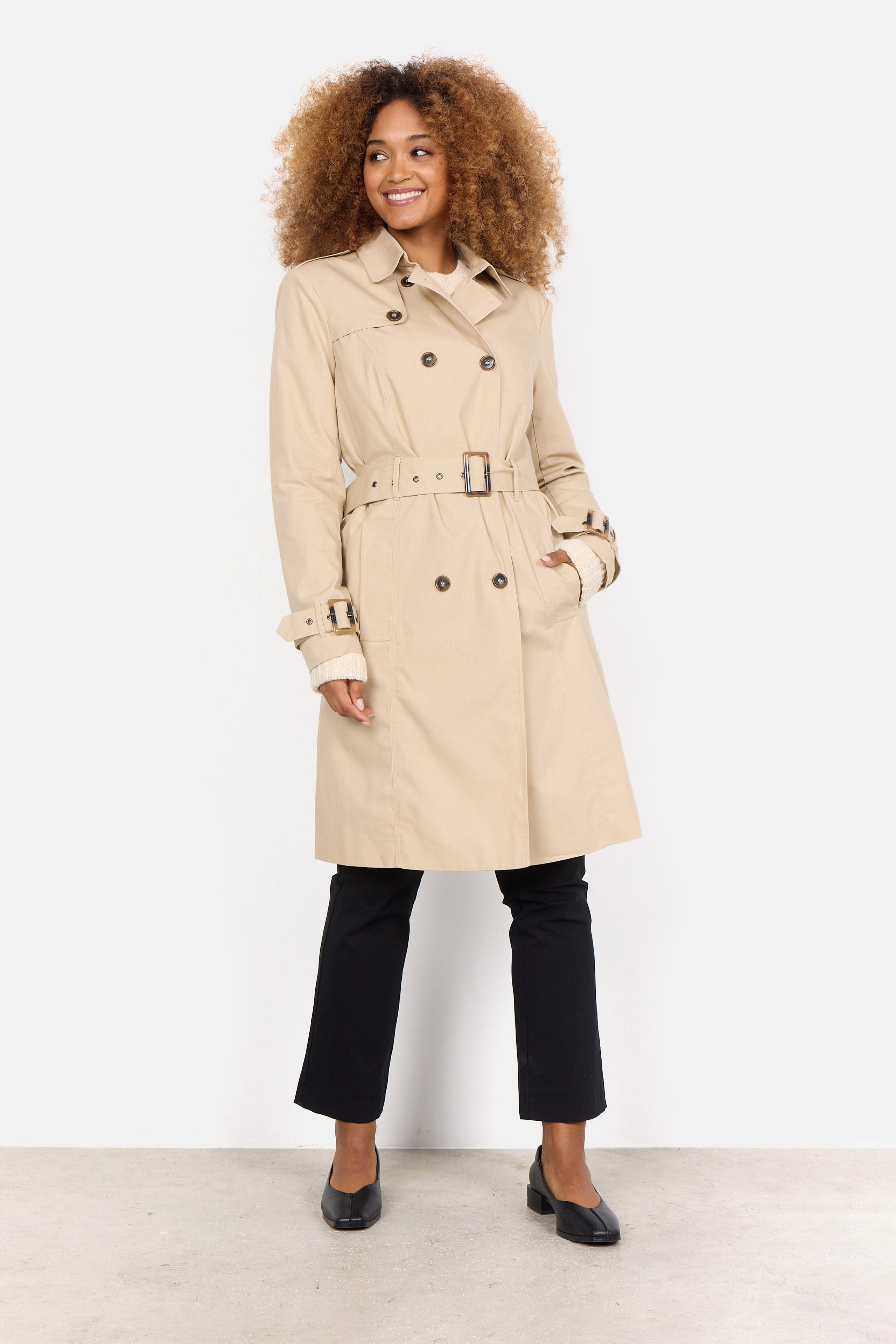 Soya Concept Lora Trench Coat - Sand