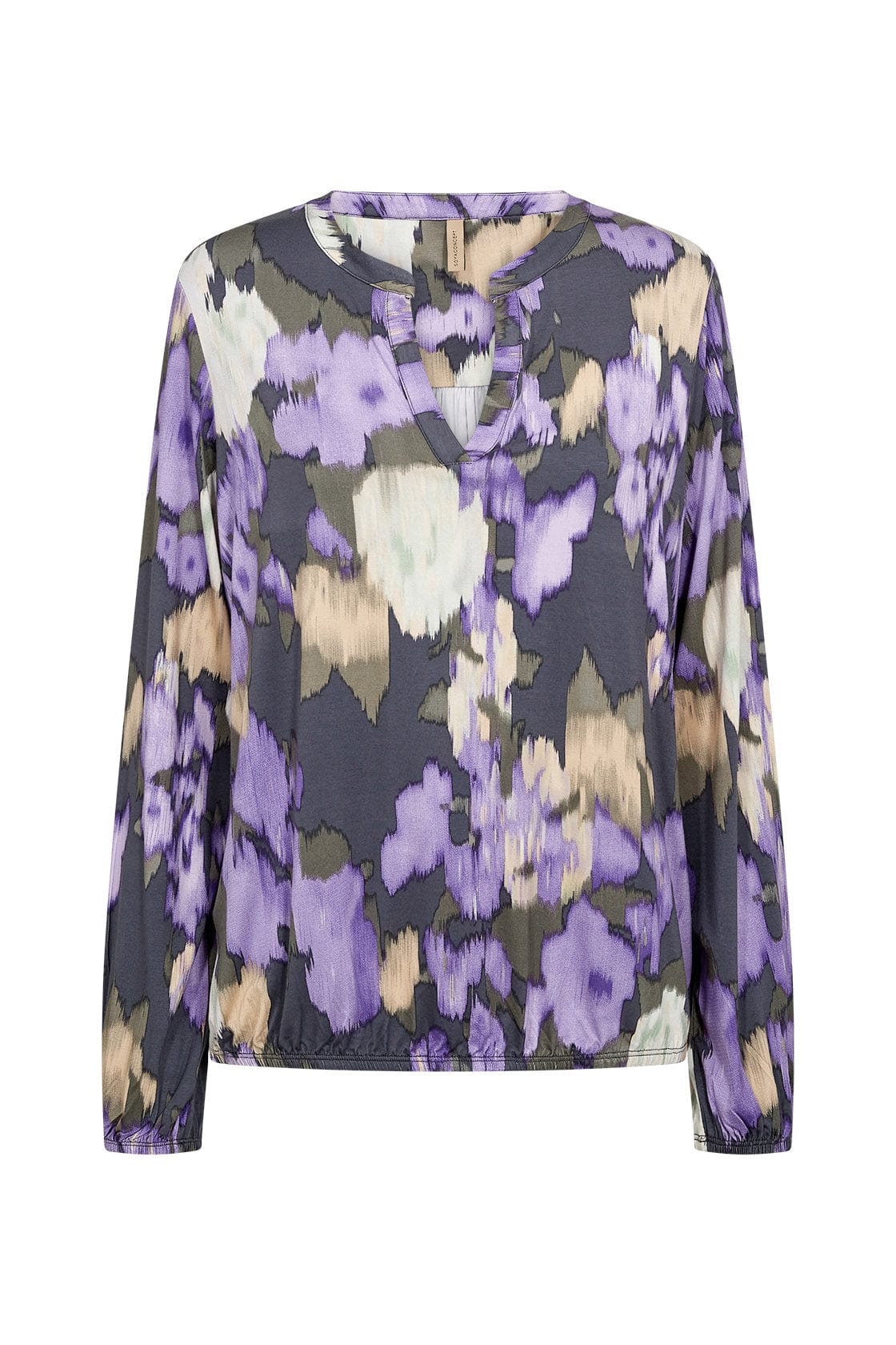 Soya Concept Marica Printed Top - Lilac Breeze Combi