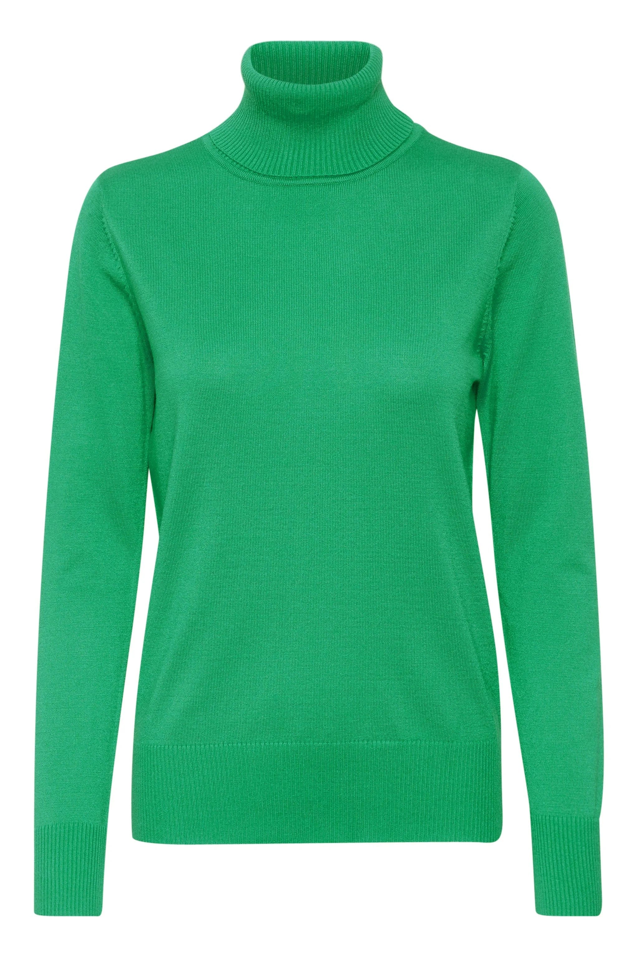 Soya Concept Mila Roll Neck Jumper - Verdant Green