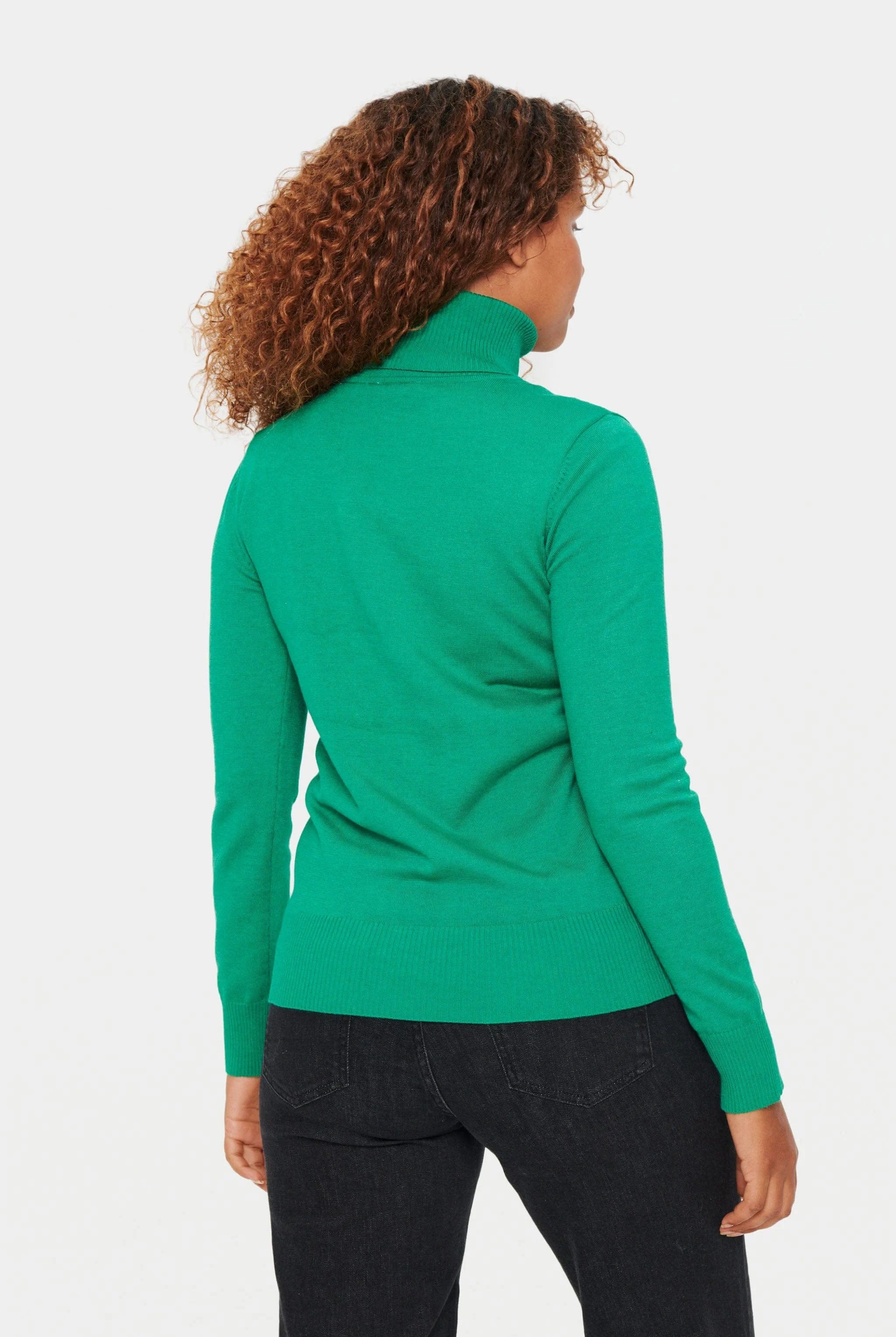 Soya Concept Mila Roll Neck Jumper - Verdant Green