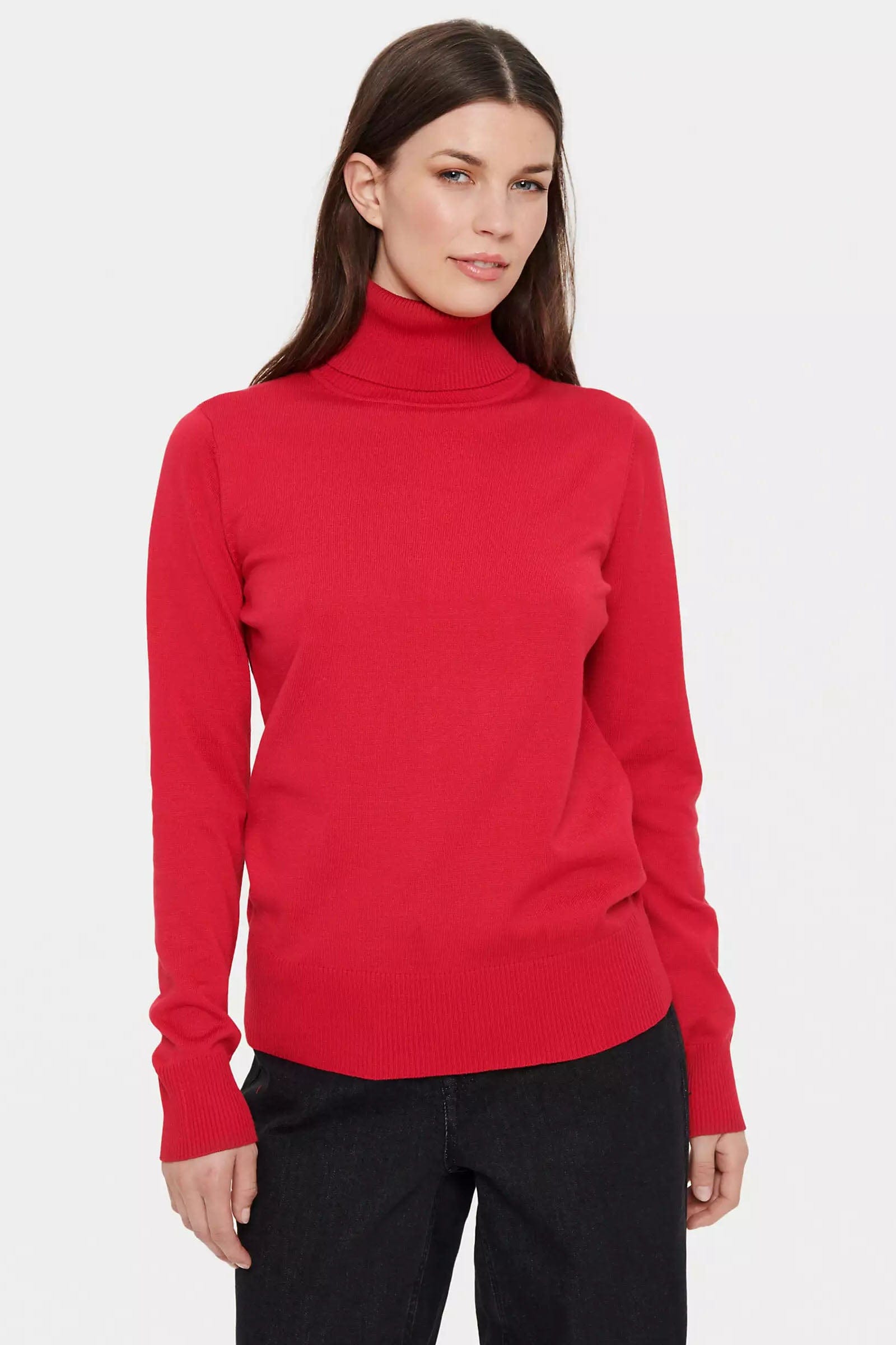 Soya Concept Mila Roll Neck Jumper - Winterberry