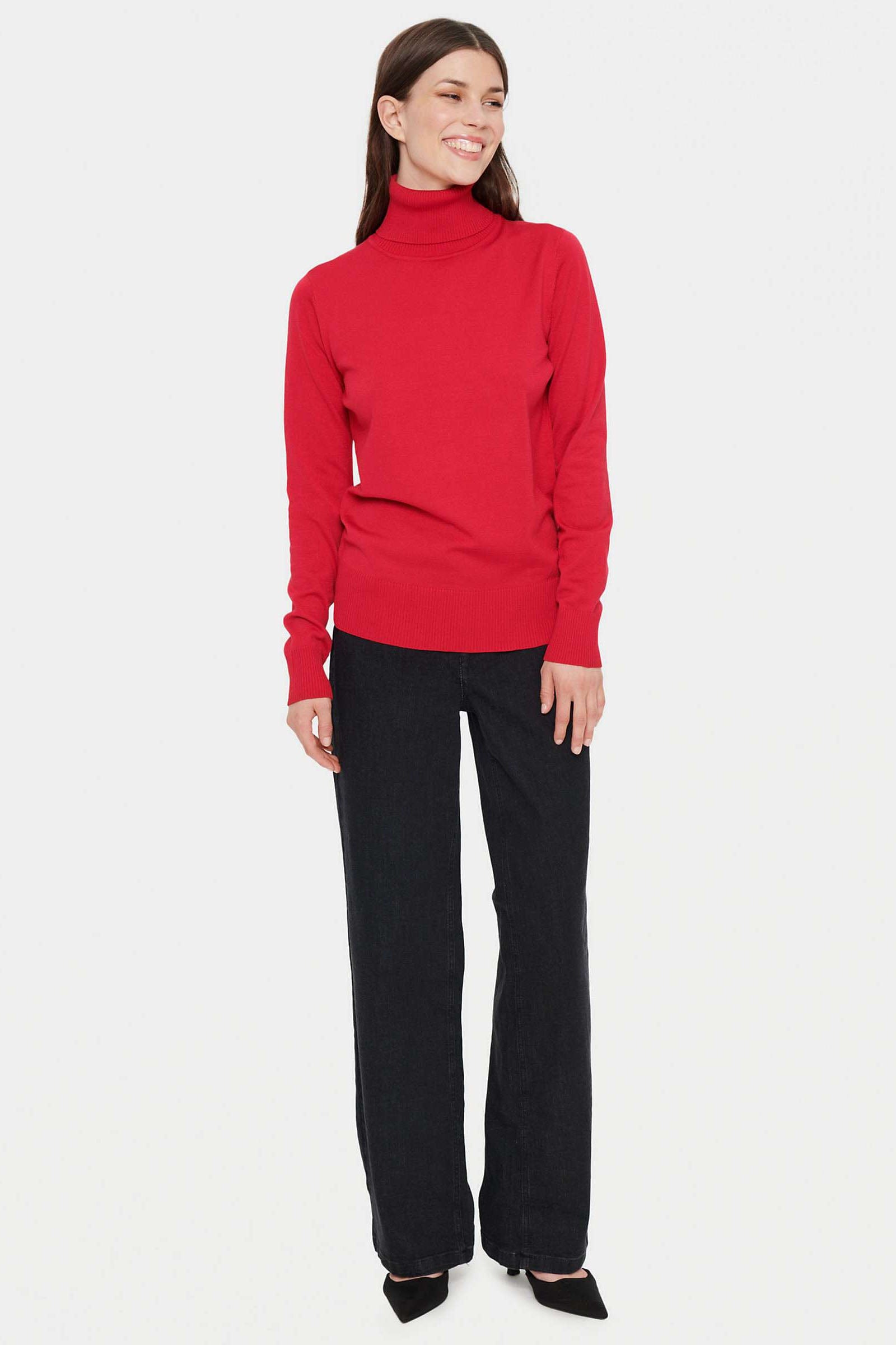Soya Concept Mila Roll Neck Jumper - Winterberry