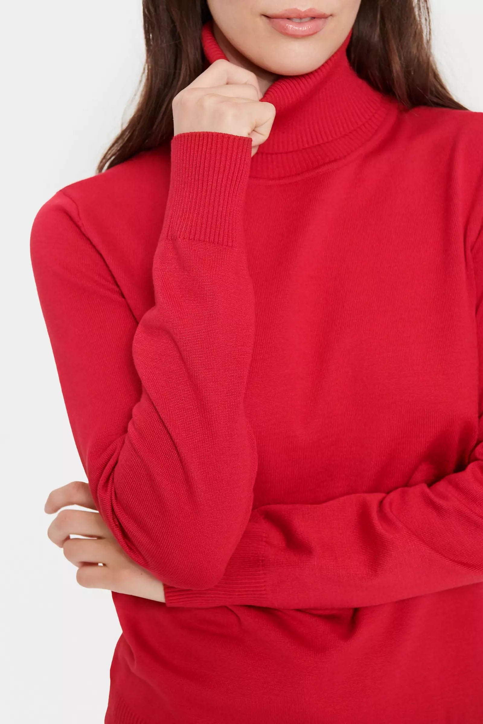 Soya Concept Mila Roll Neck Jumper - Winterberry