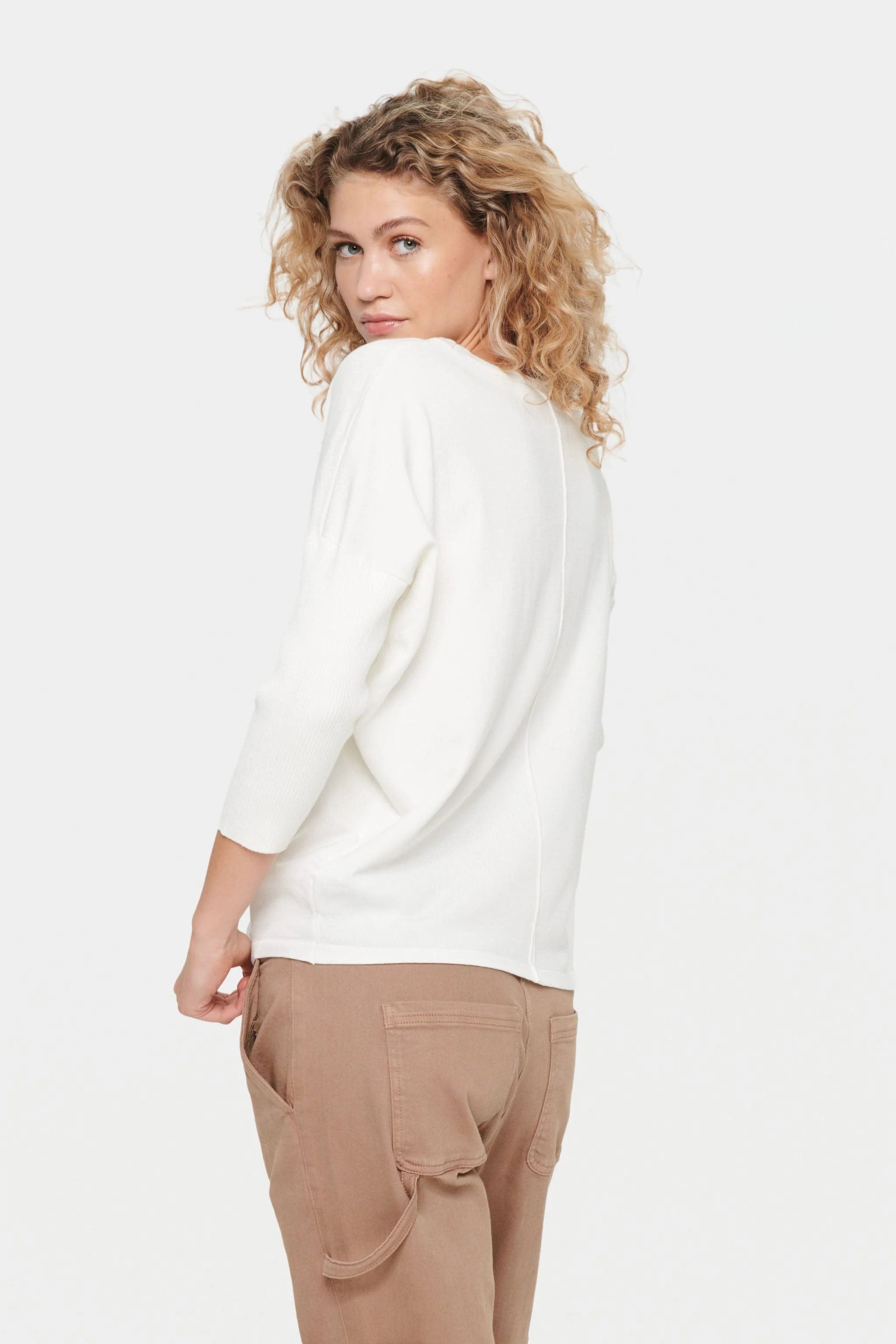 Soya Concept Mila Round Neck Jumper - Ice