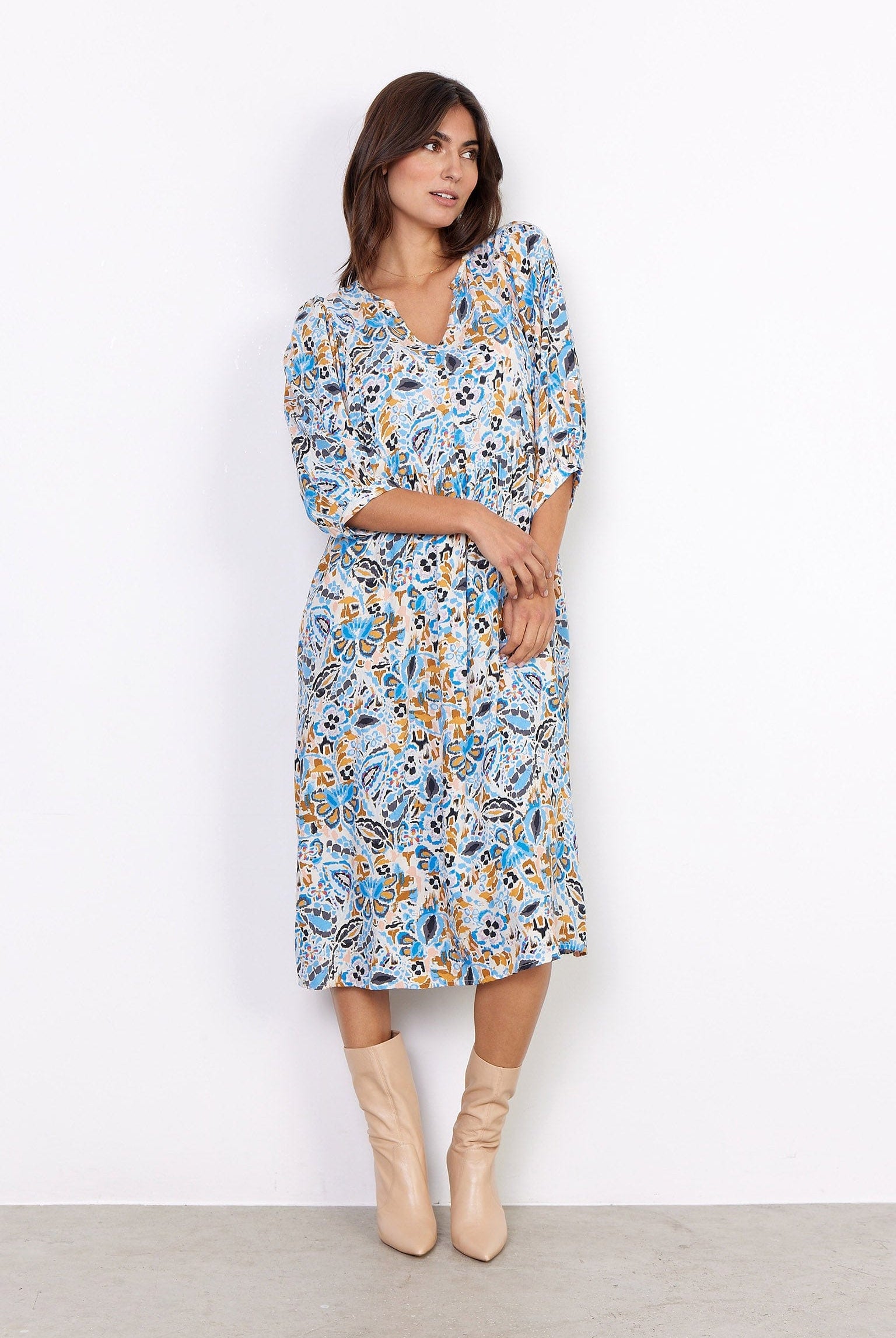 Soya Concept Mitra Dress - Bright Blue Combi