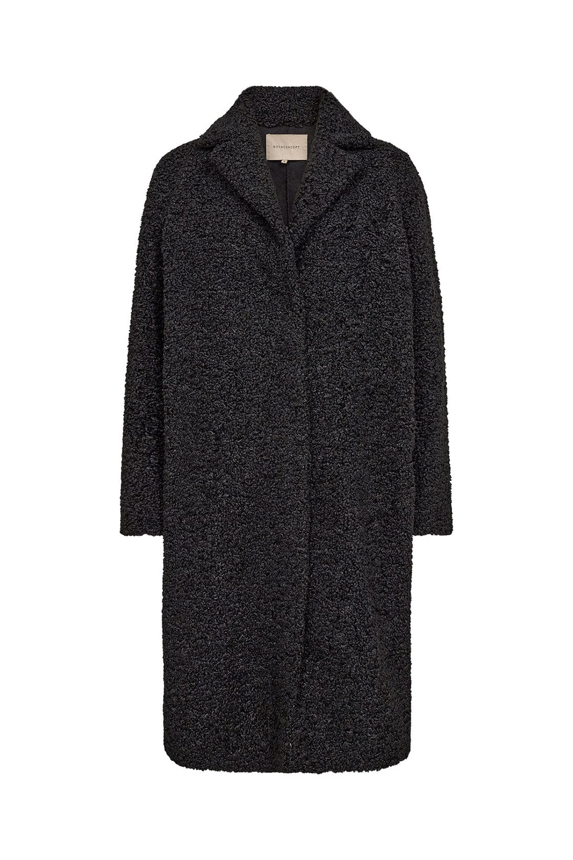 Soya Concept Mukite Teddy Coat - Black