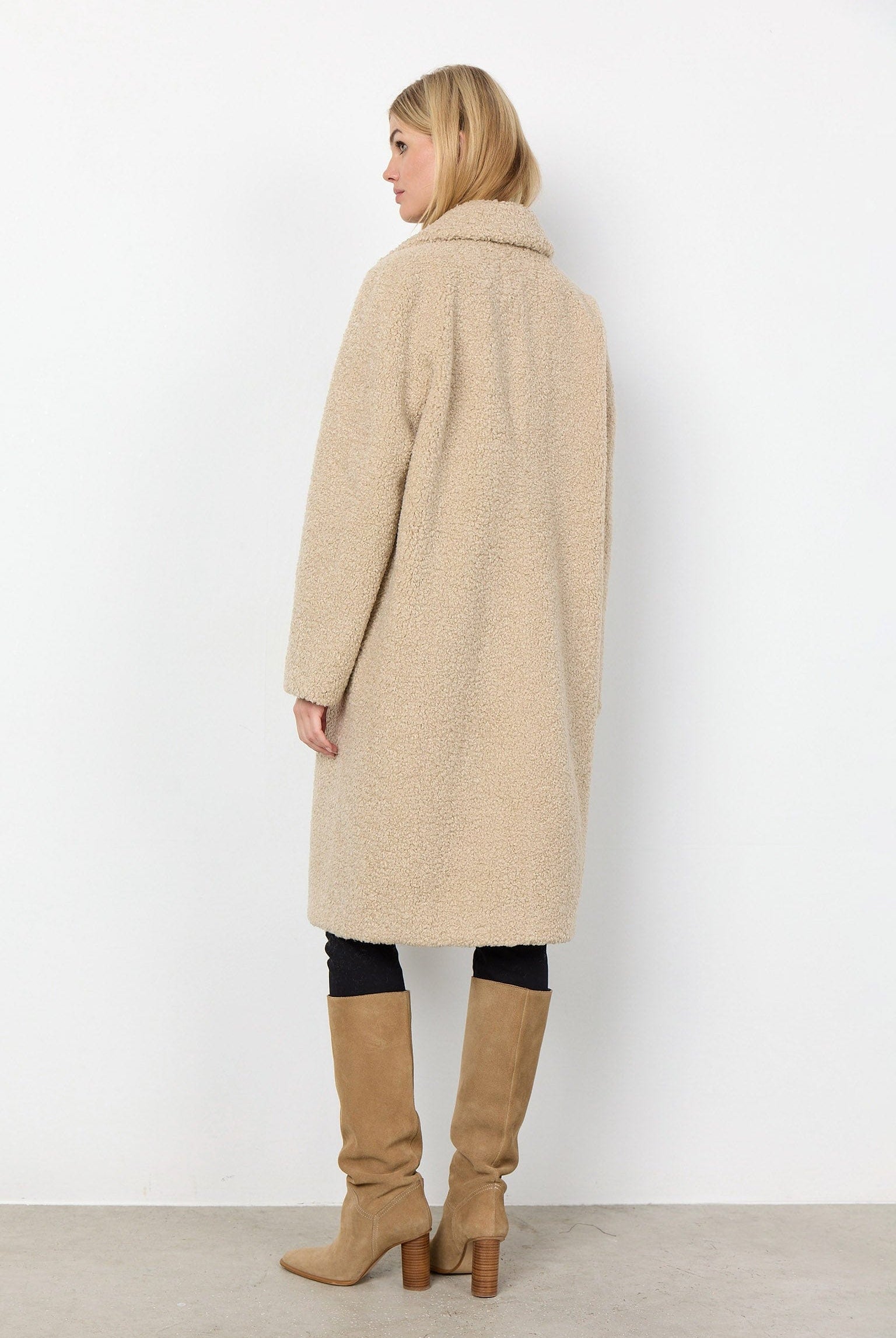 Soya Concept Mukite Teddy Coat - Sand