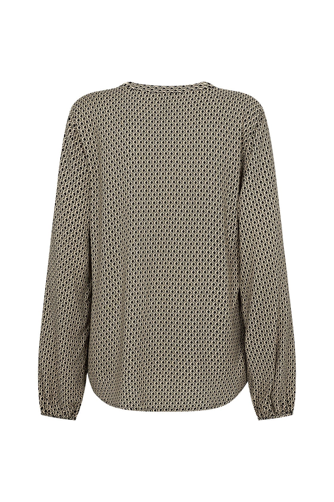 Soya Concept Namra Printed Blouse - Dark Olive Combi