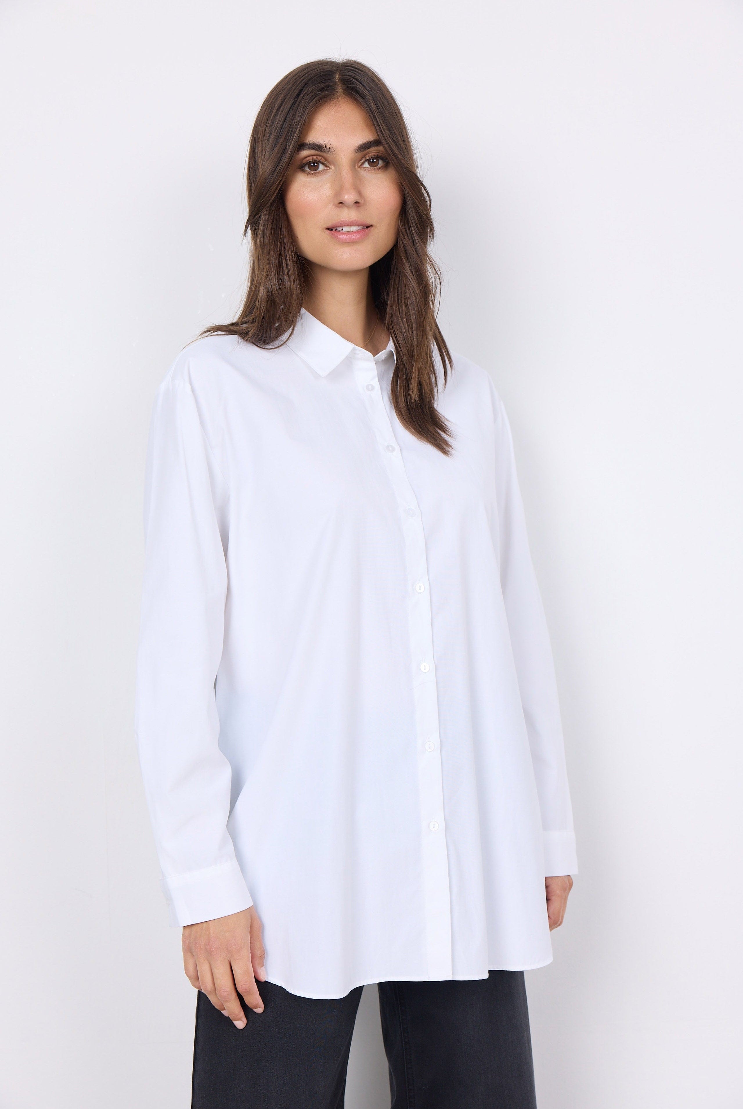 Soya Concept Netti Plain Shirt - White