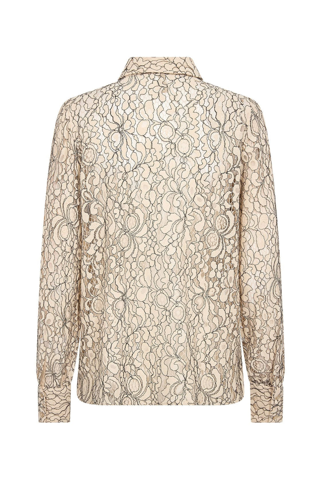 Soya Concept Nilla Lace Shirt - Sand Combi