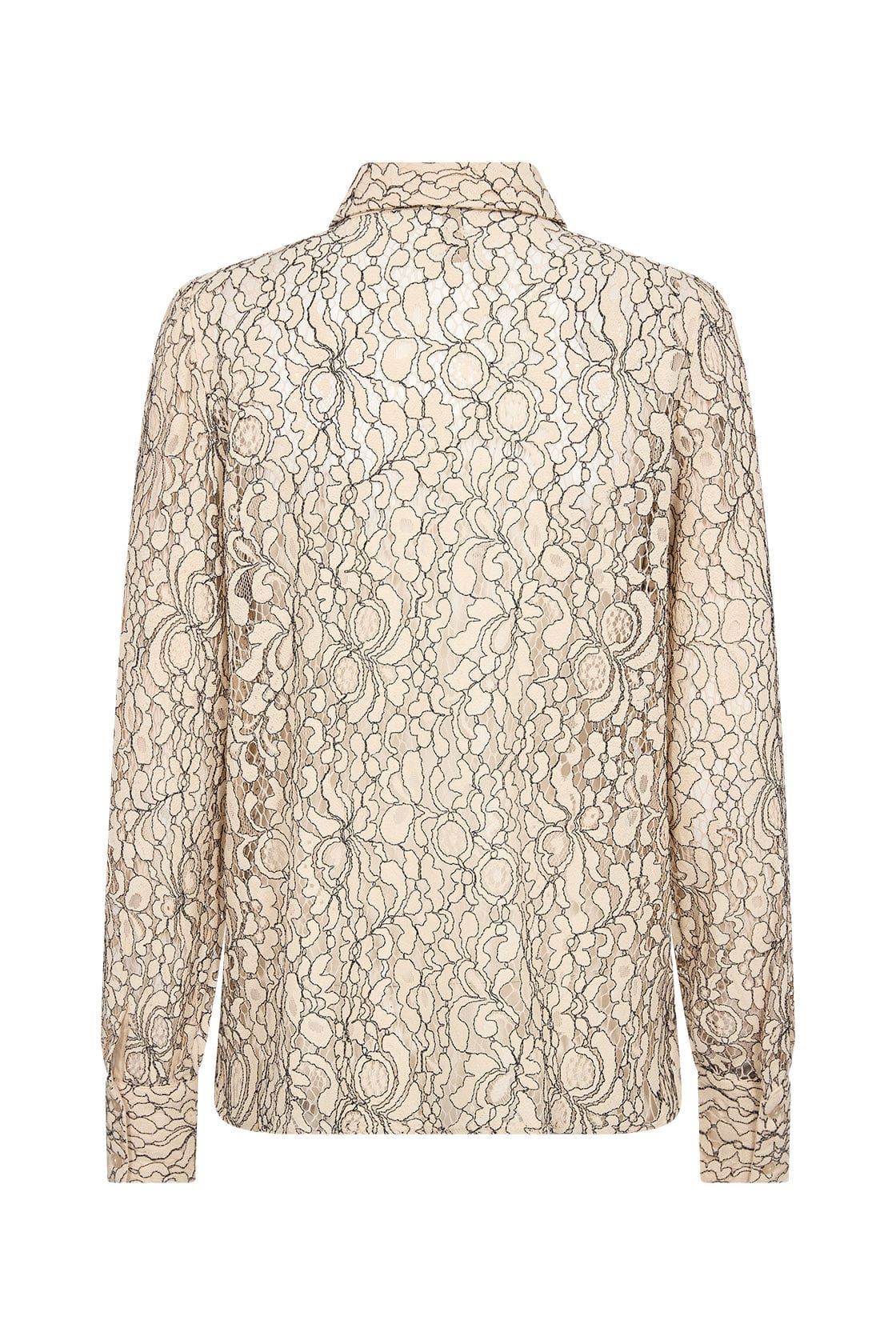 Soya Concept Nilla Lace Shirt - Sand Combi