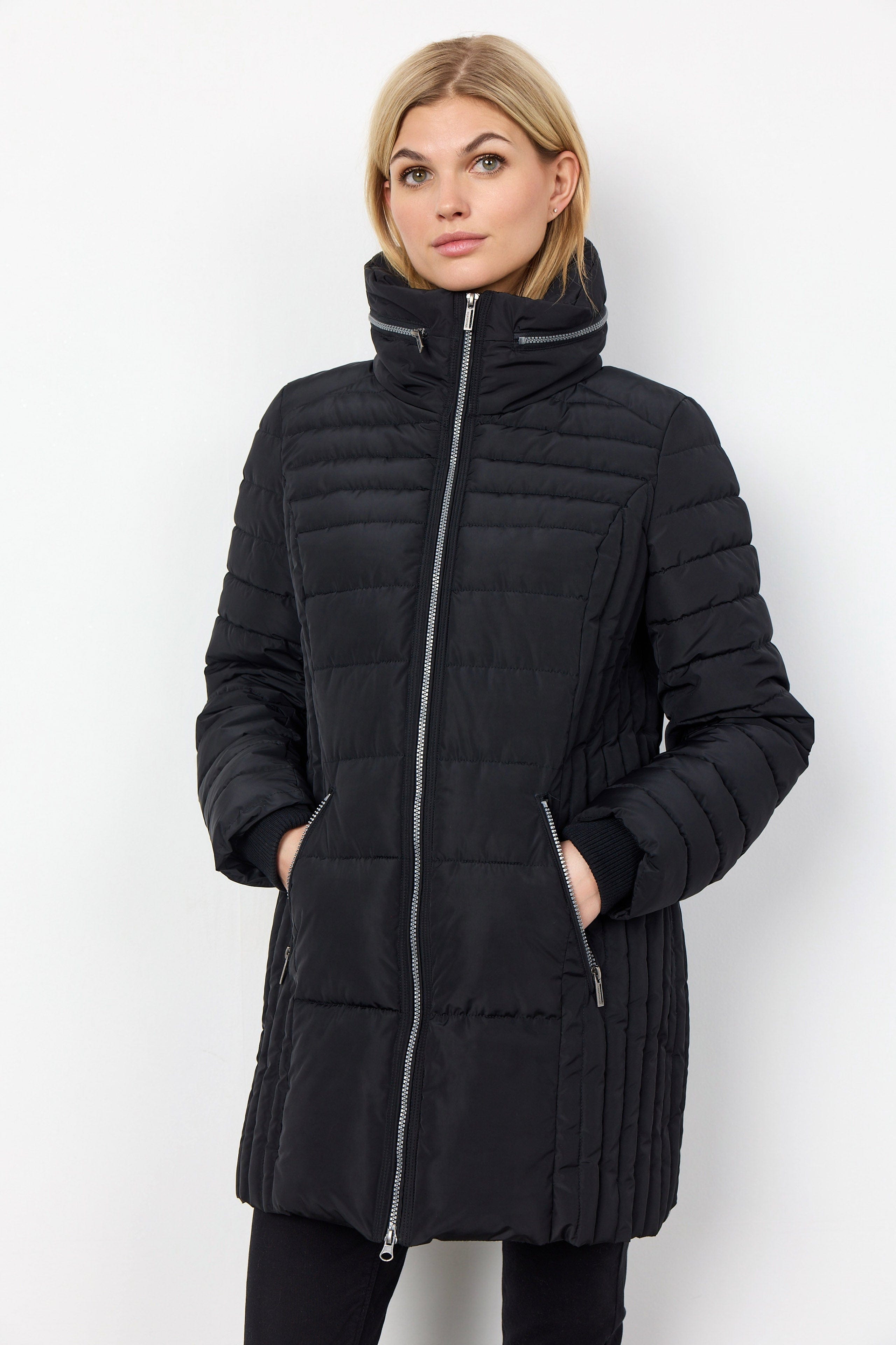 Soya Concept Nina Quilted Jacket - Black