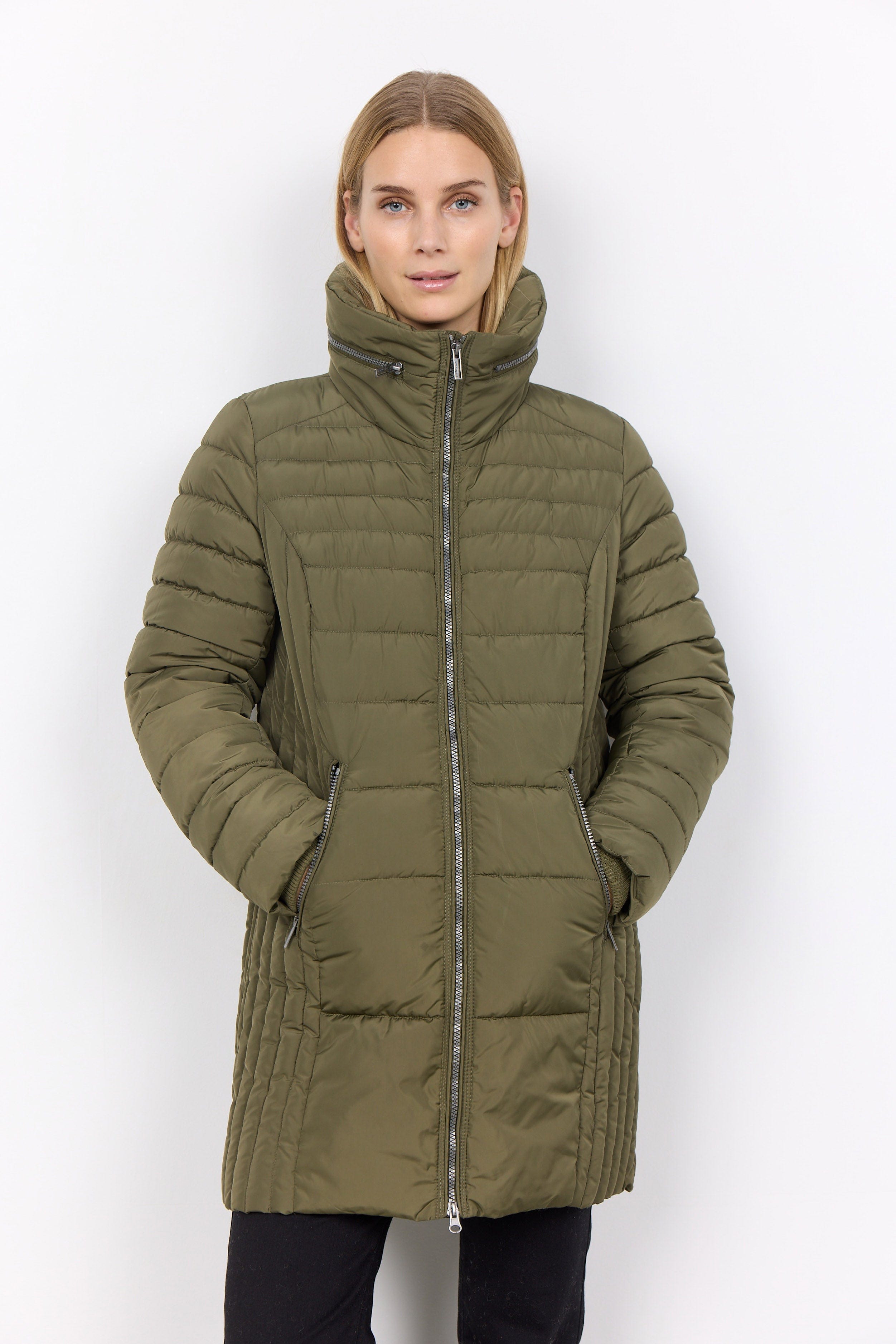 Soya Concept Nina Quilted Jacket - Olive