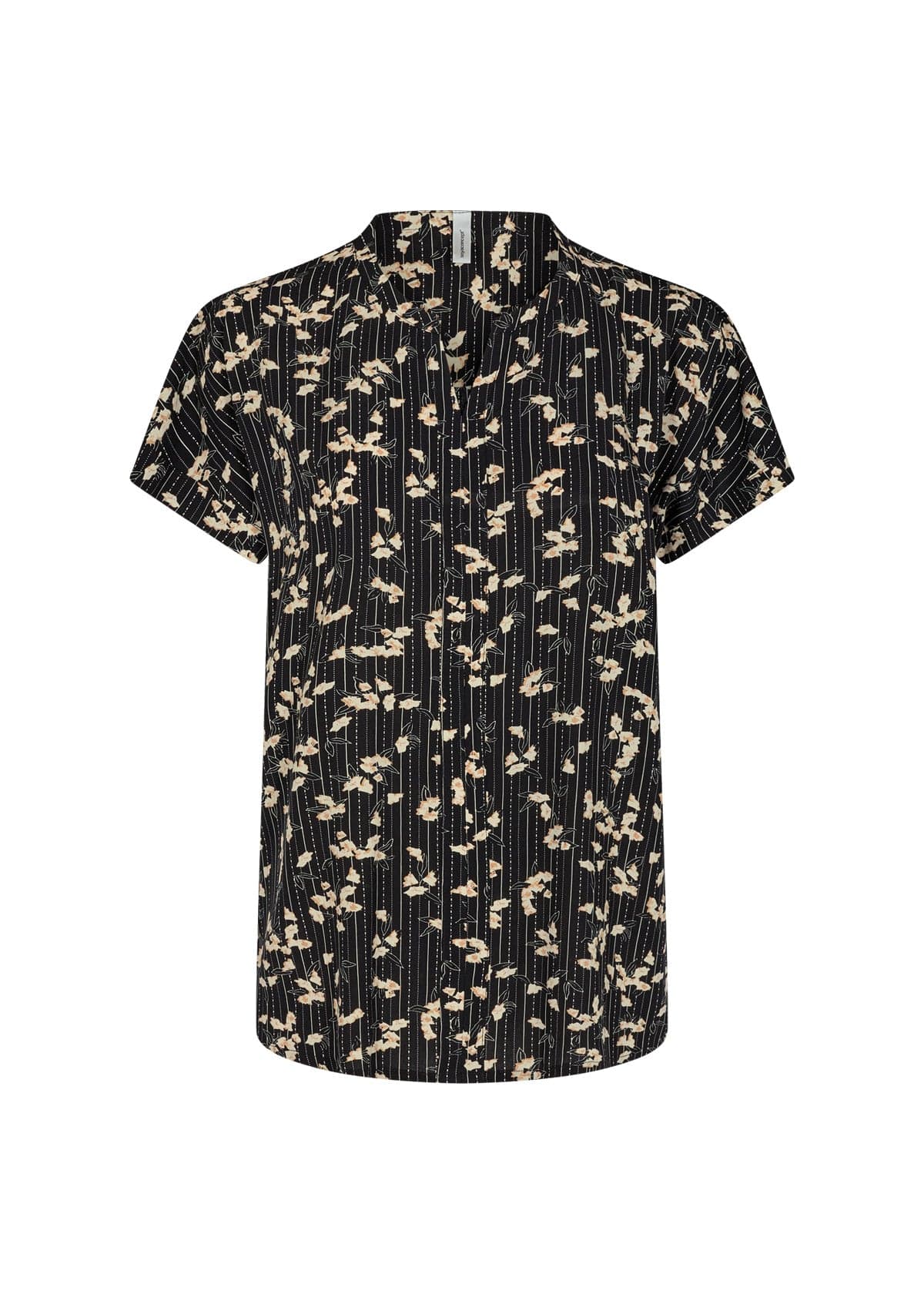 Soya Concept Ohio Printed Top - Black