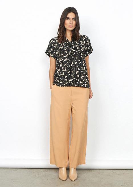 Soya Concept Ohio Printed Top - Black