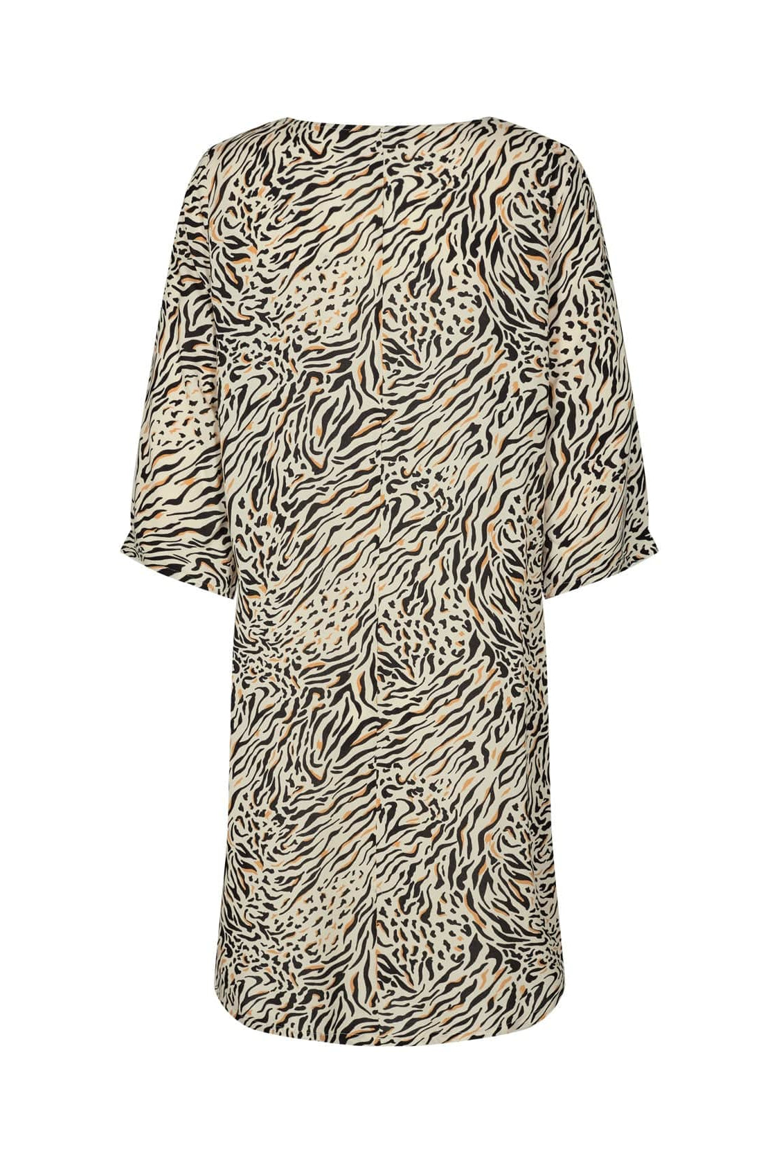 Soya Concept Onassis Animal Print Dress - Biscuit