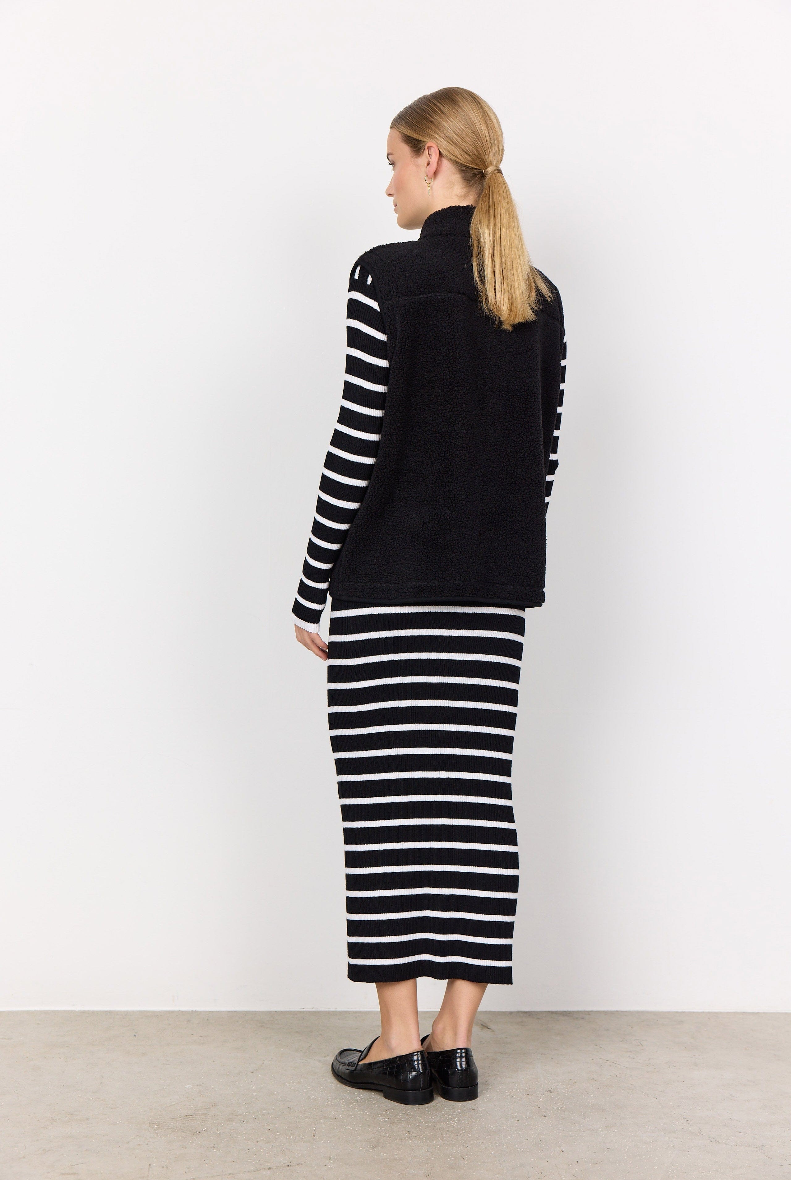 Soya Concept Onyx Fleece Gilet - Black