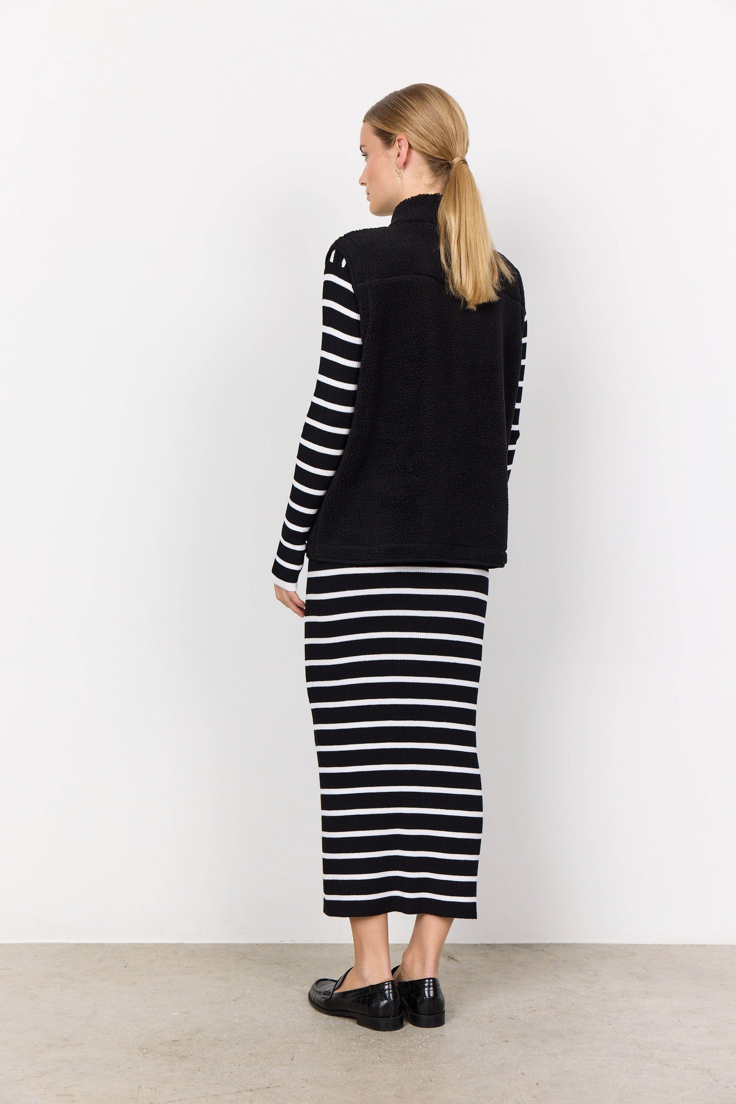 Soya Concept Onyx Fleece Gilet - Black