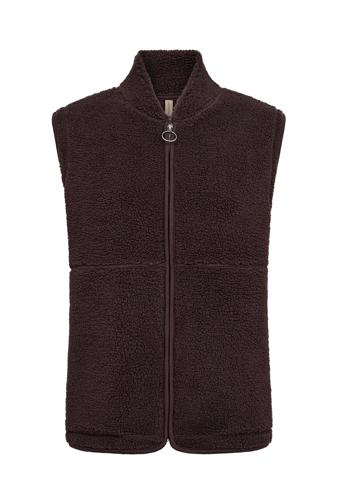 Soya Concept Onyx Fleece Gilet - Chocolate Plum