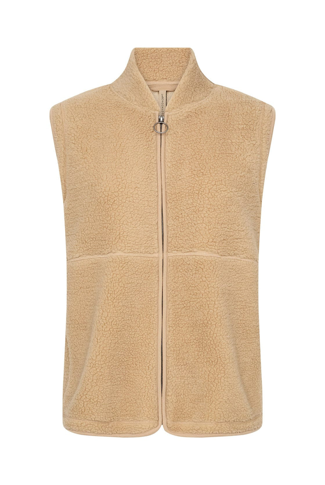 Soya Concept Onyx Fleece Gilet - Sand