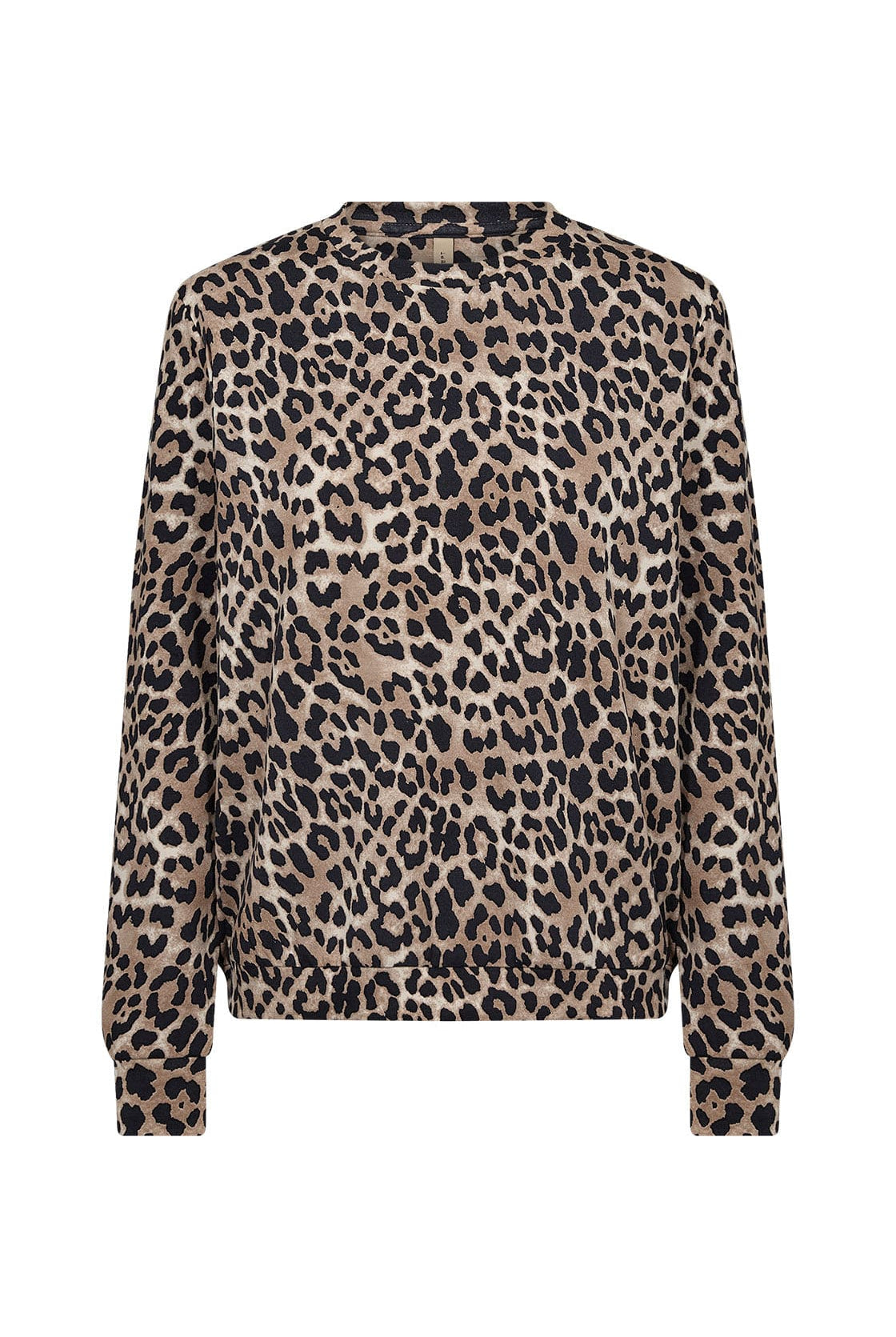 Soya Concept Ophia Leopard Print Top - Sand Combi