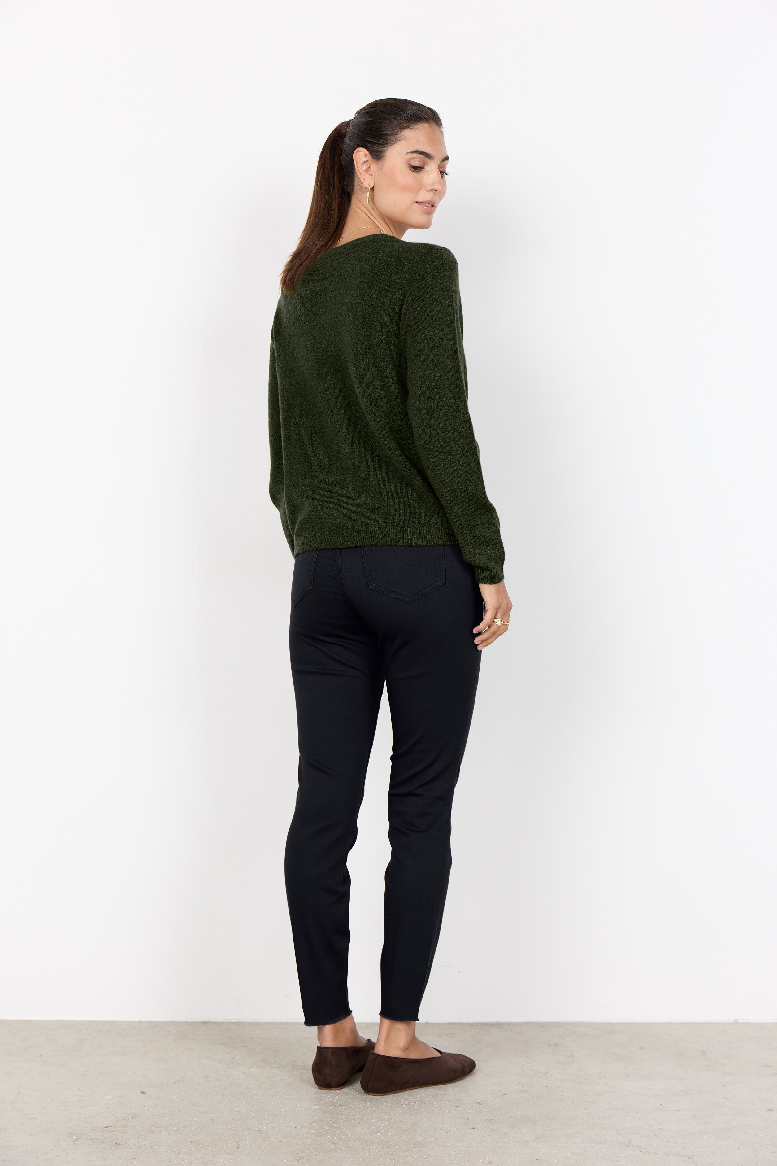 Soya Concept Orlean Cardigan - Forest Night Melange
