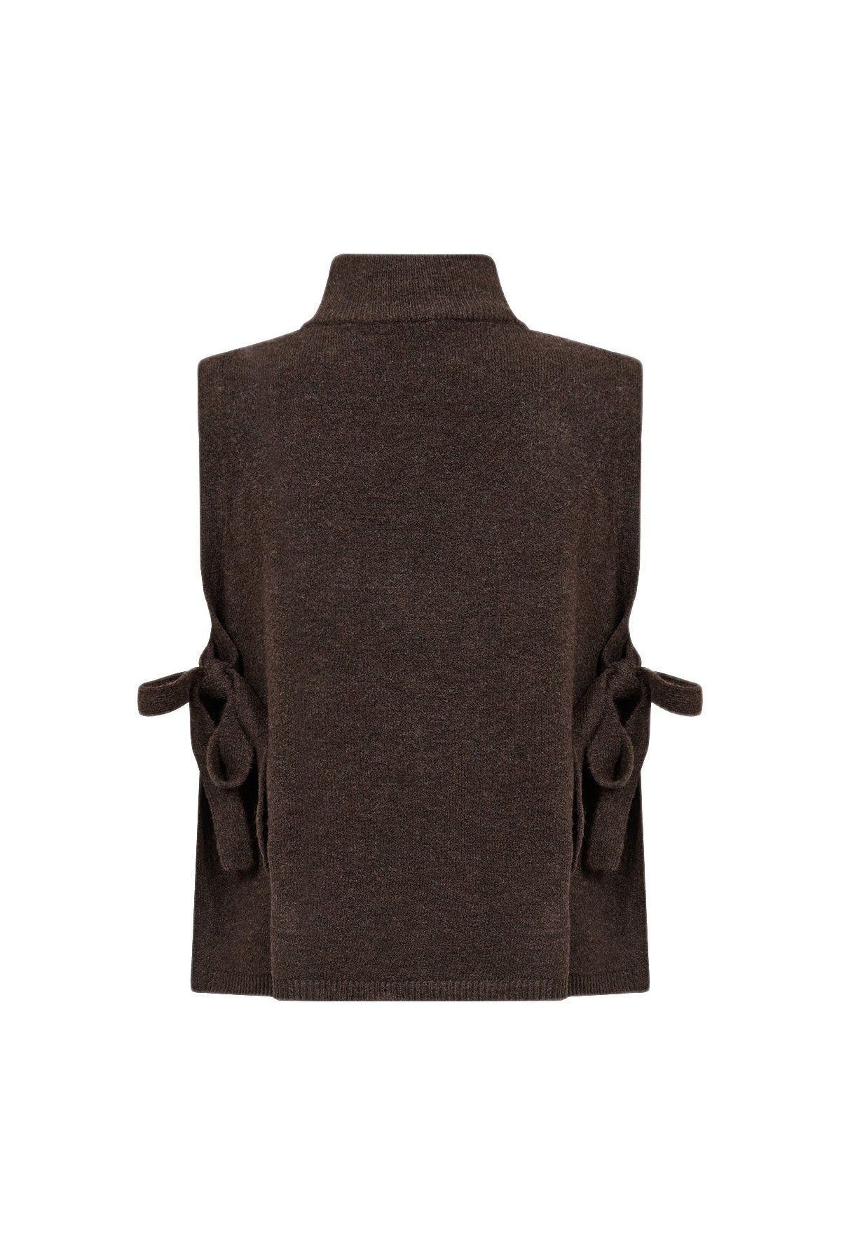 Soya Concept Orlean Side-Tie Knitted Tabard - Chocolate Plum Melange