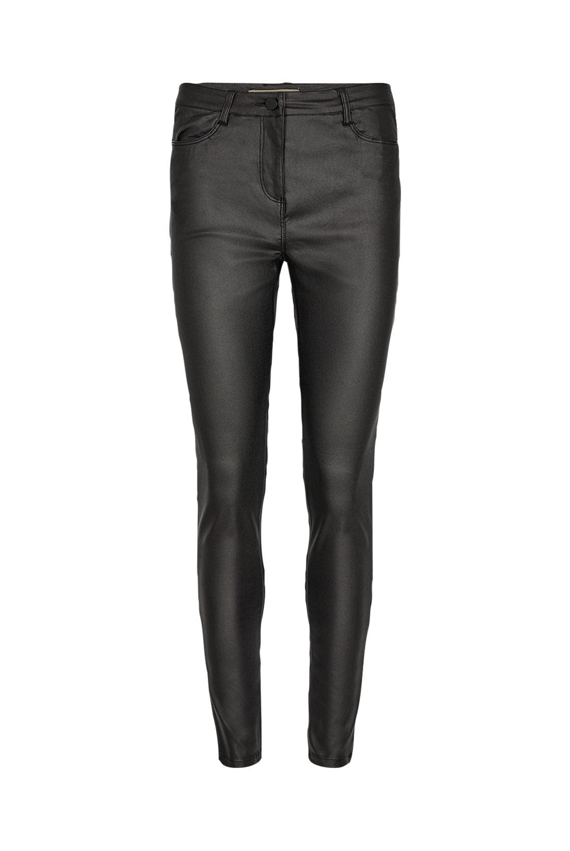 Soya Concept Pam Leather Look Trousers - Black