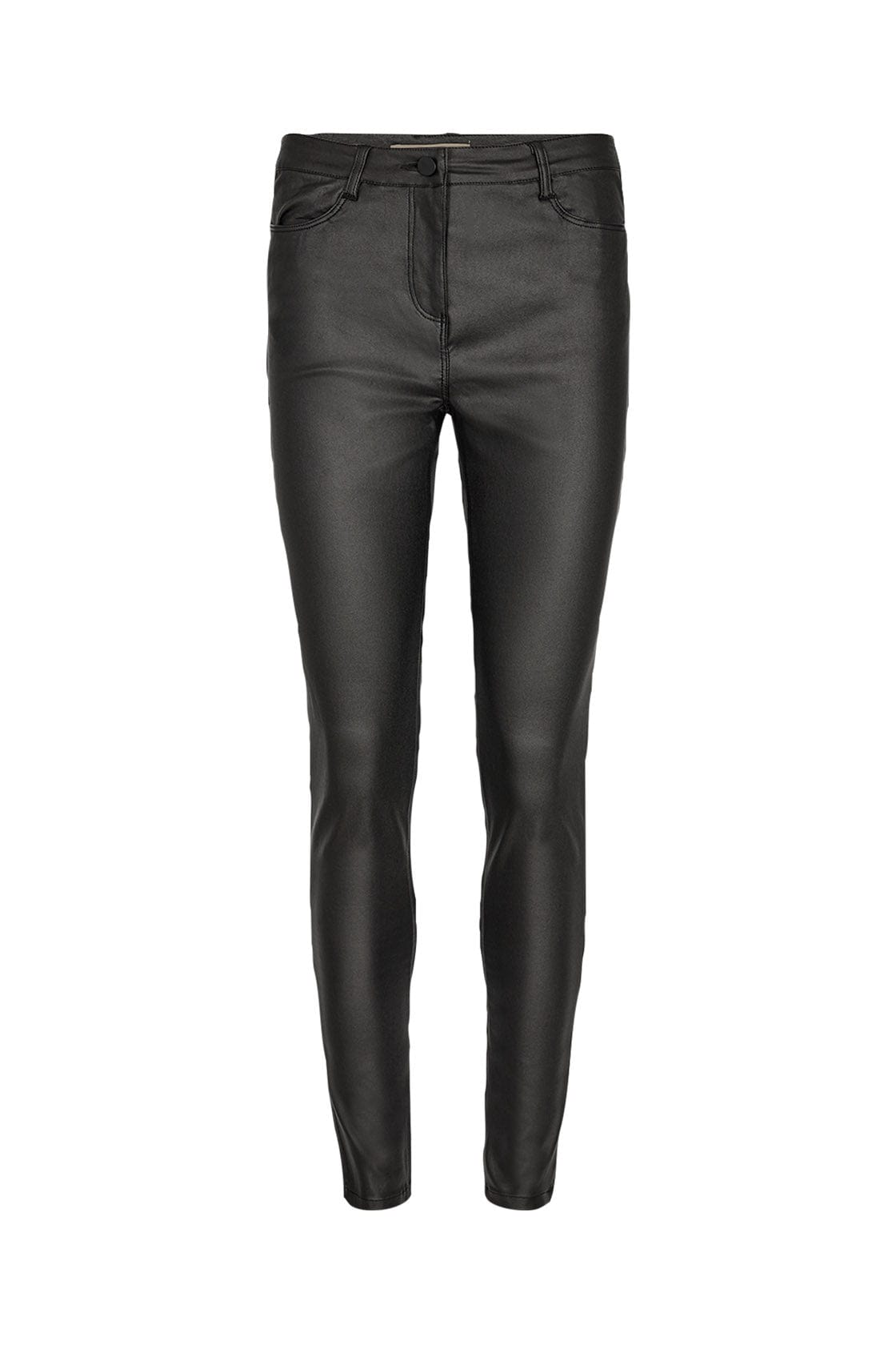 Soya Concept Pam Leather Look Trousers - Black