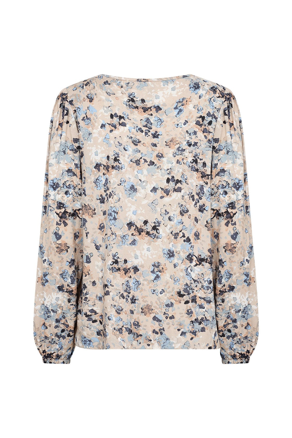 Soya Concept Pammi Printed Blouse - Air Blue Combi