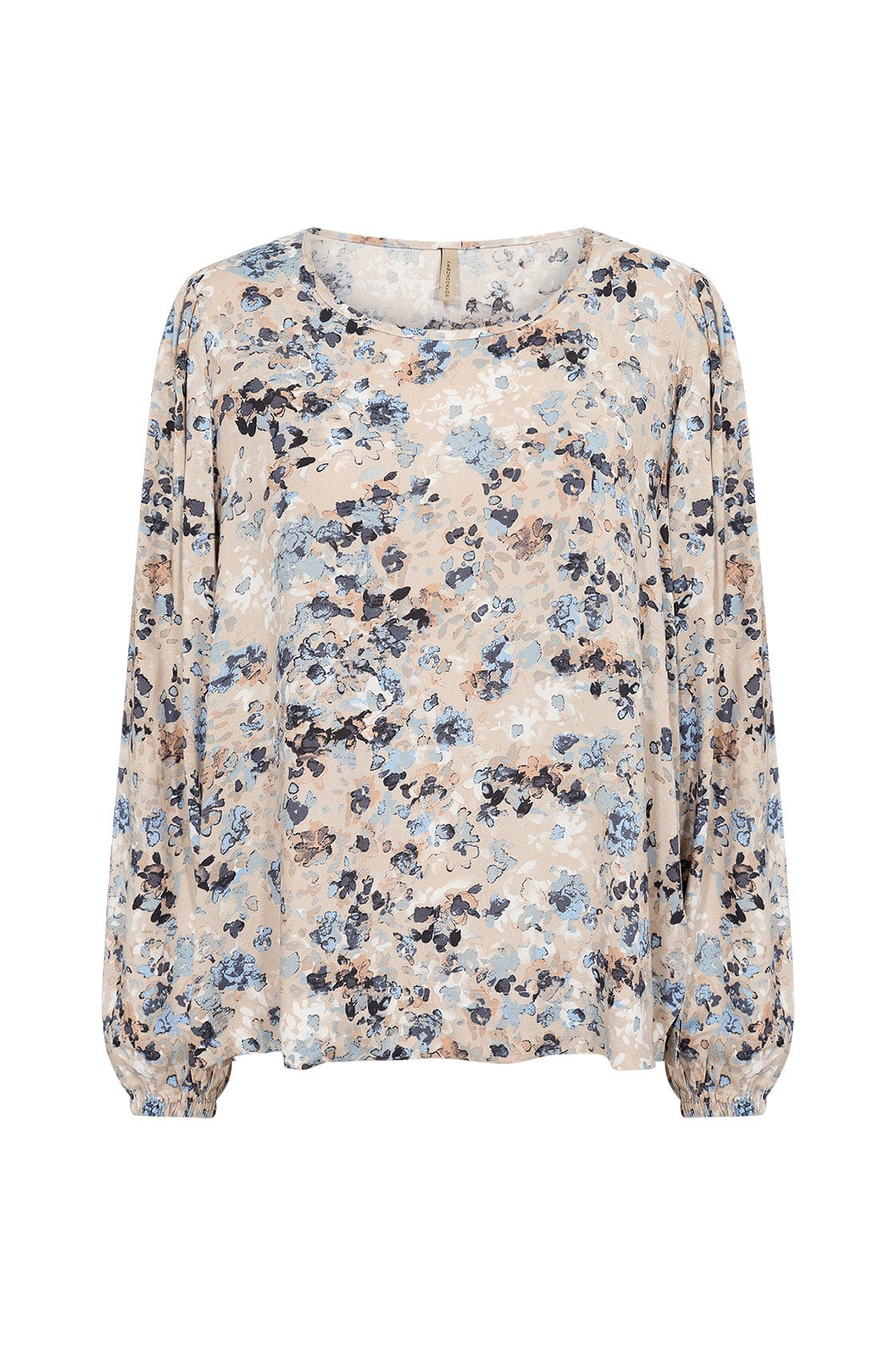 Soya Concept Pammi Printed Blouse - Air Blue Combi