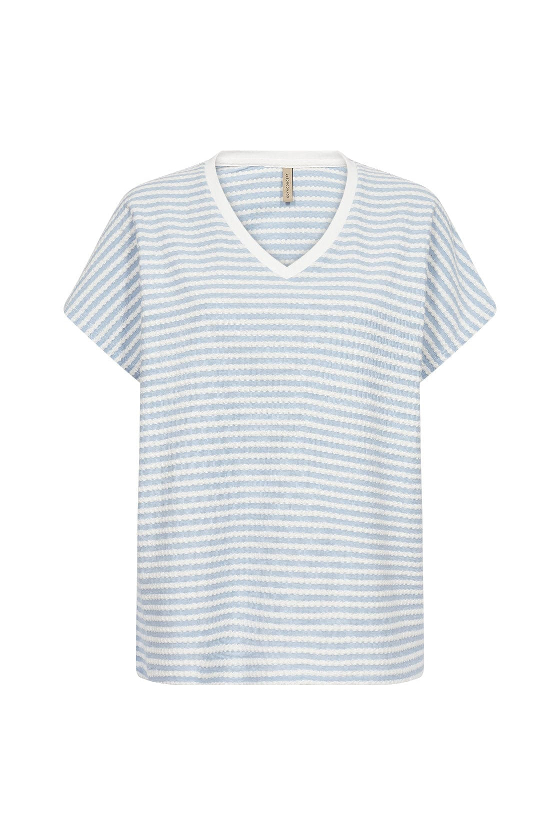 Soya Concept Pisa Stripe T-Shirt - Air Blue Combi