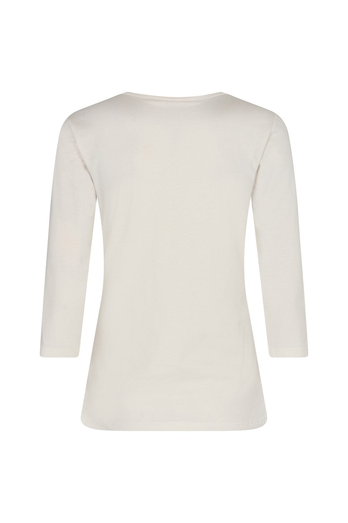 Soya Concept Pylle Plain 3/4 Sleeve Top - Off White