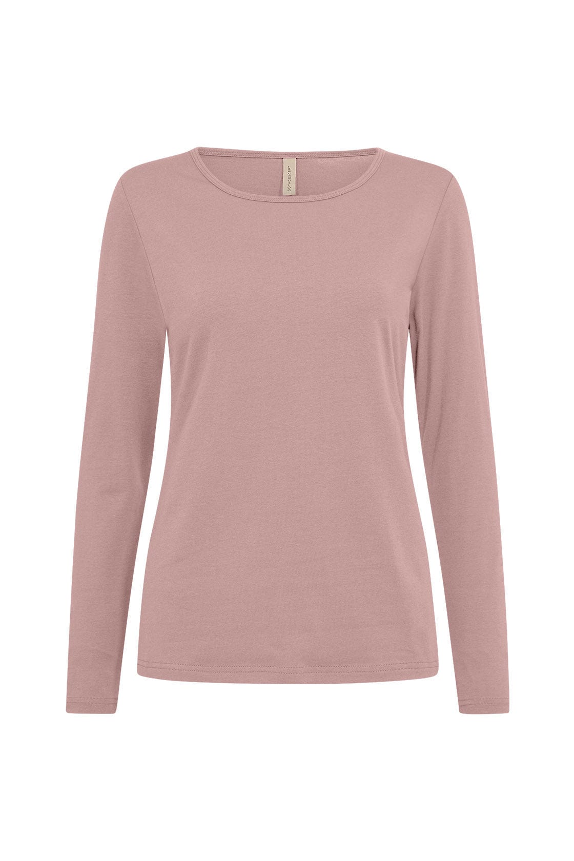 Soya Concept Pylle Plain Long Sleeve Top - Woodrose