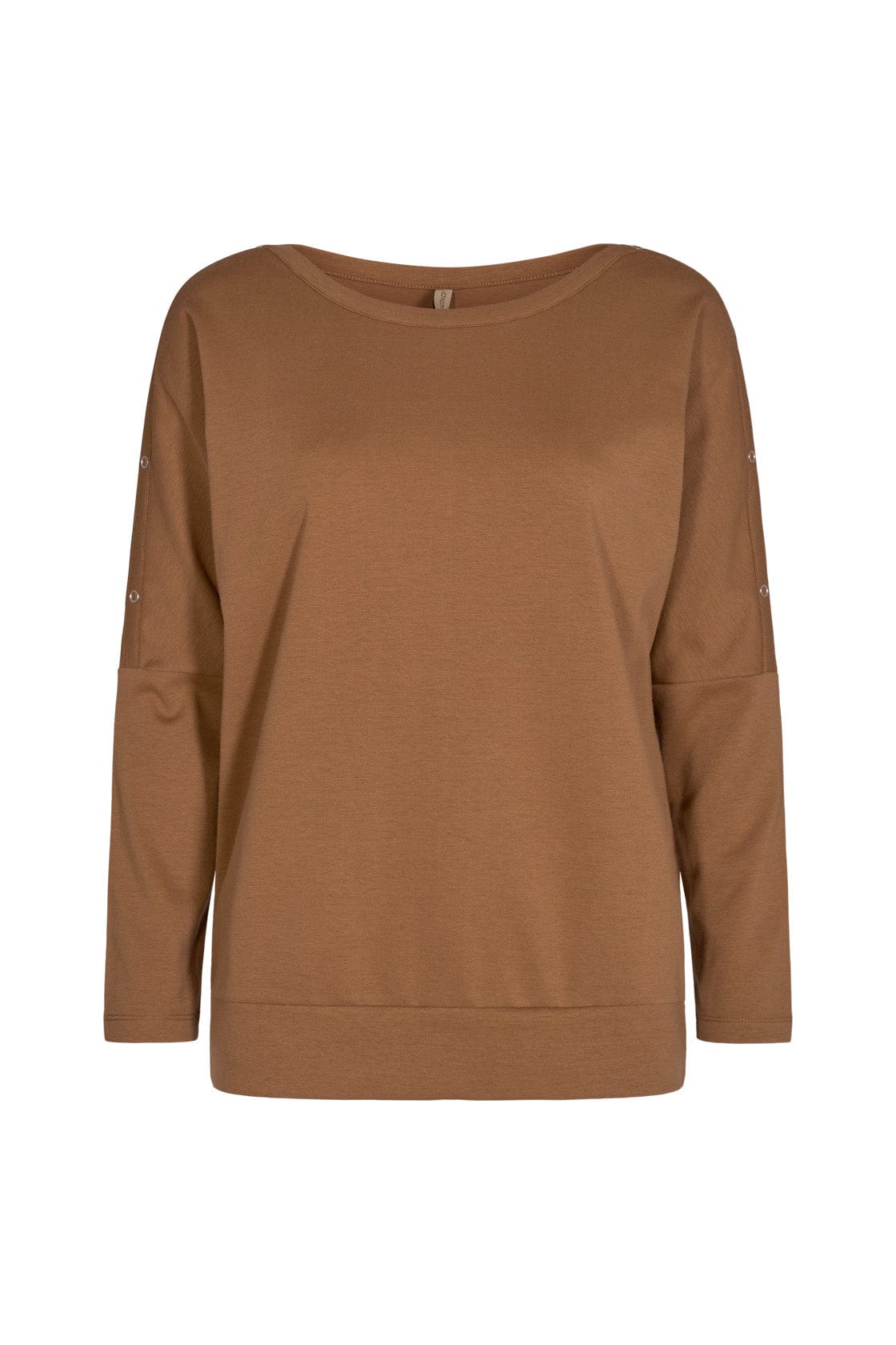 Soya Concept Rabine Plain Long Sleeve Top - Caramel