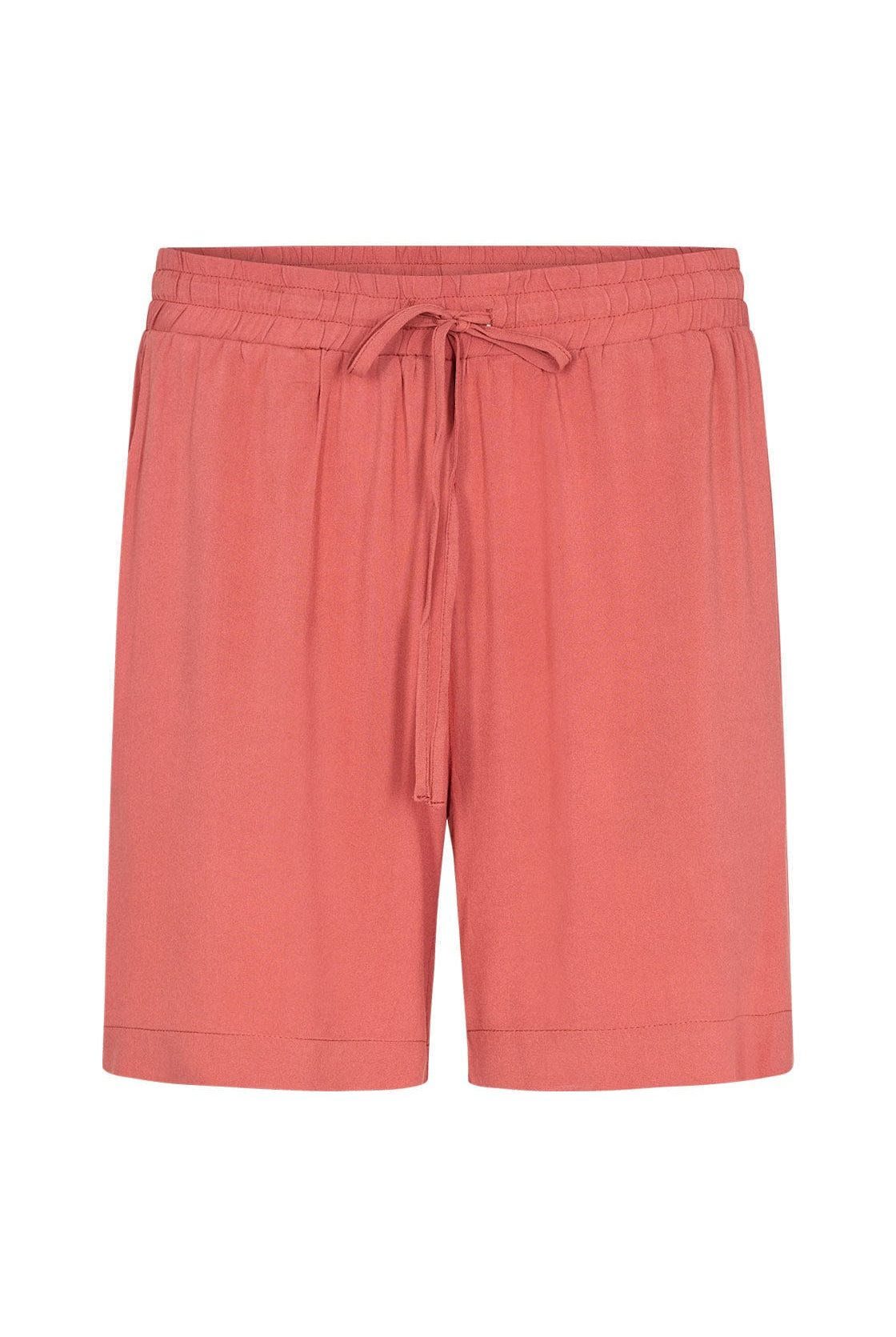 Soya Concept Radia Elasticated Waist Shorts - Dusty Red