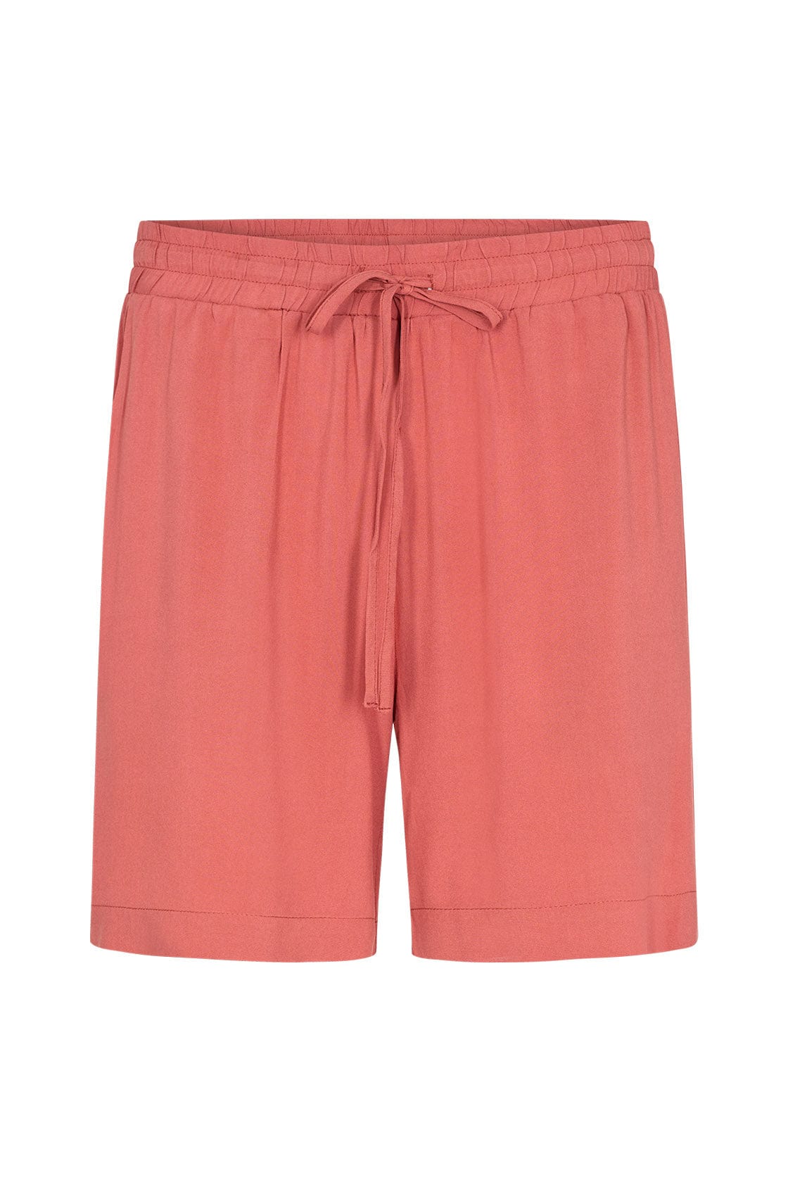 Soya Concept Radia Elasticated Waist Shorts - Dusty Red