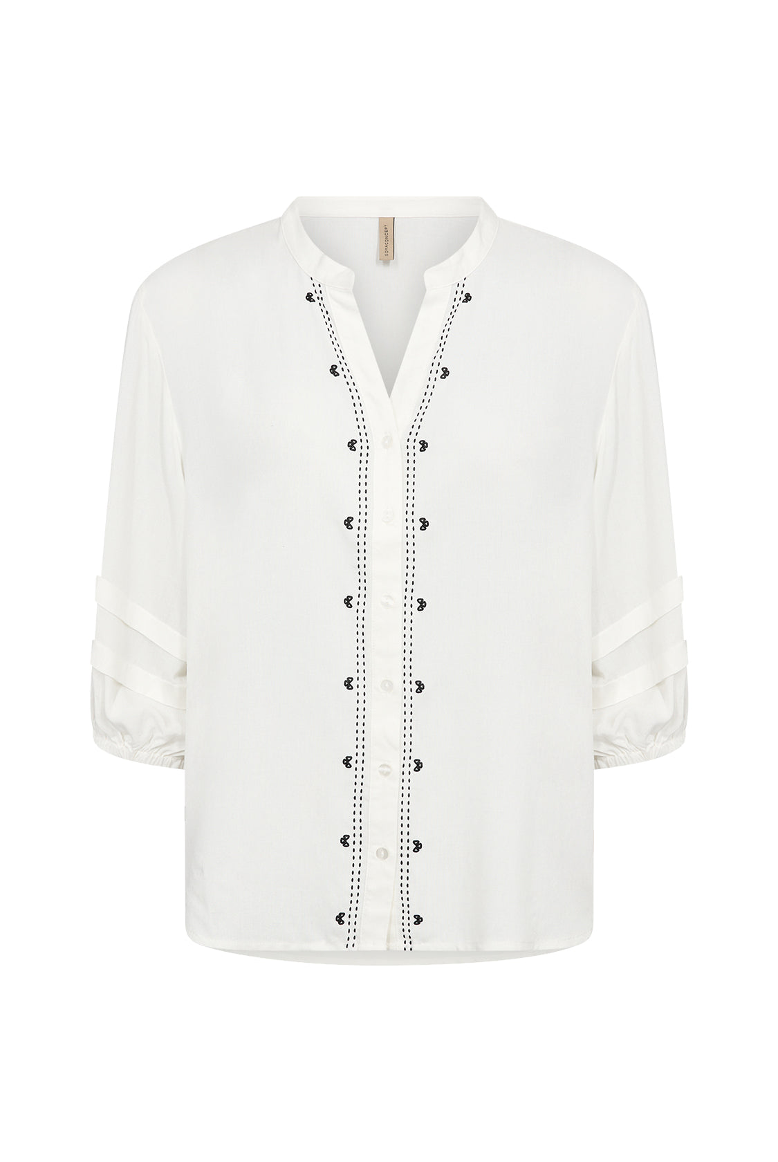 Soya Concept Radia Embroidered Blouse - Off-white