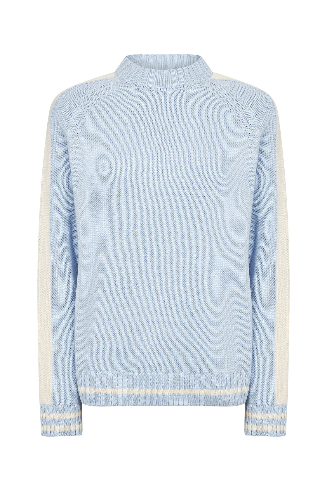 Soya Concept Remone Contrast Stripe Cotton Jumper - Windsurfer Combi