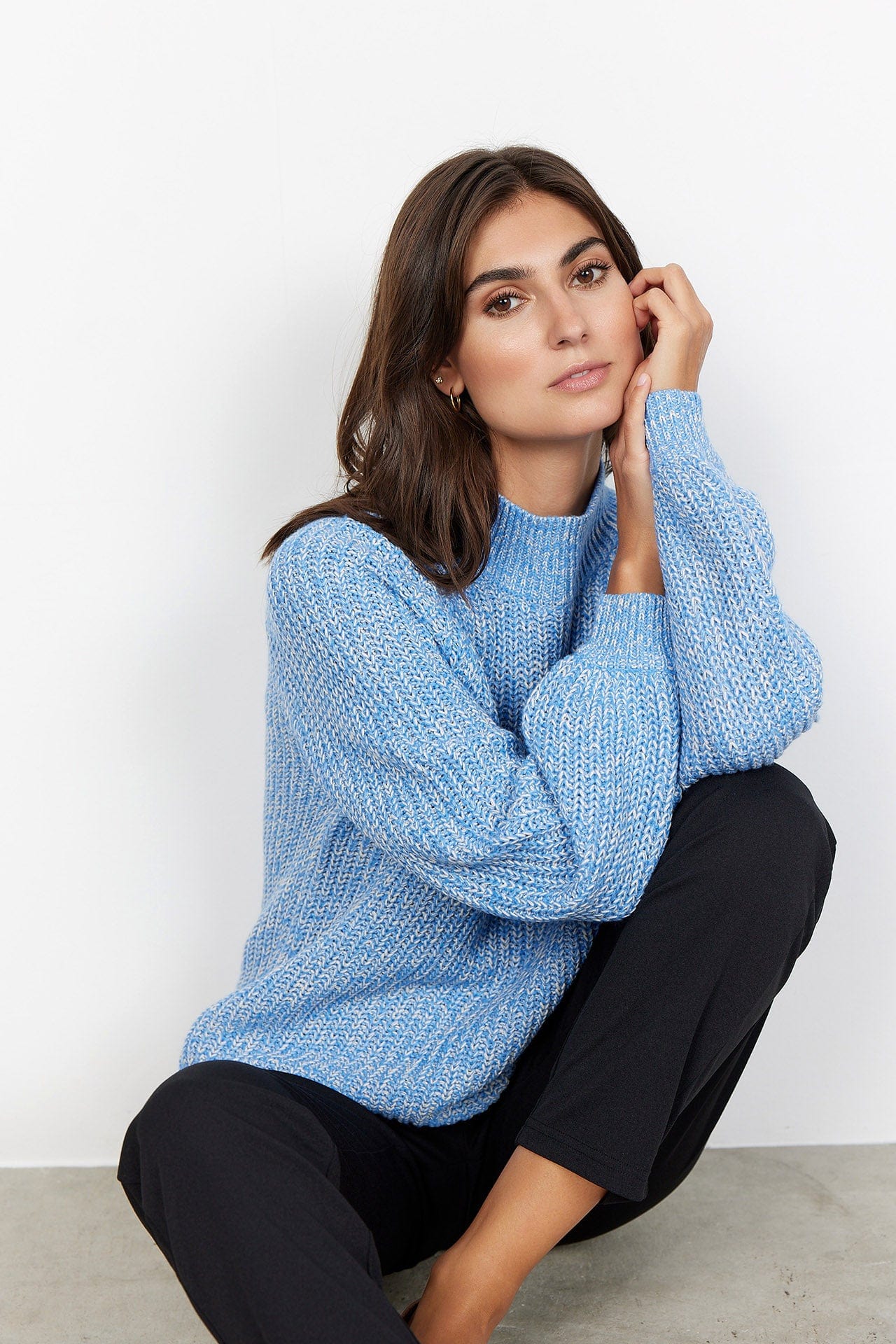 Soya Concept Remone Jumper - Bright Blue Melange