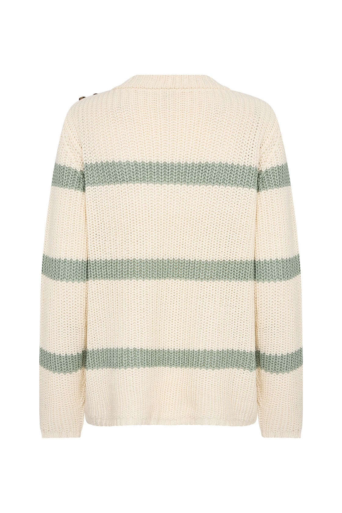 Soya Concept Remone Stripe Jumper - Mineral Green Combi