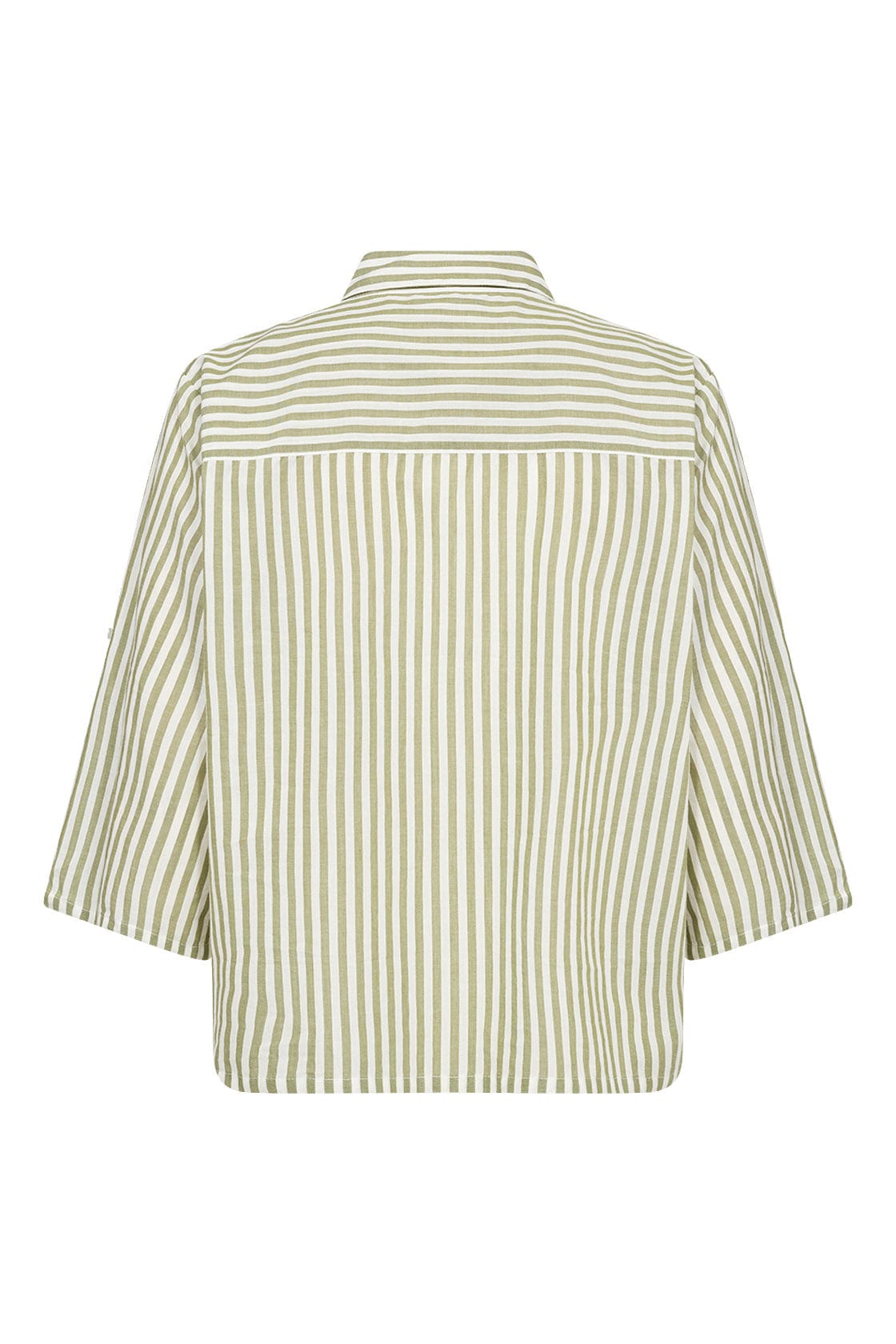 Soya Concept Rosette Stripe Shirt - Calliste Green Combi