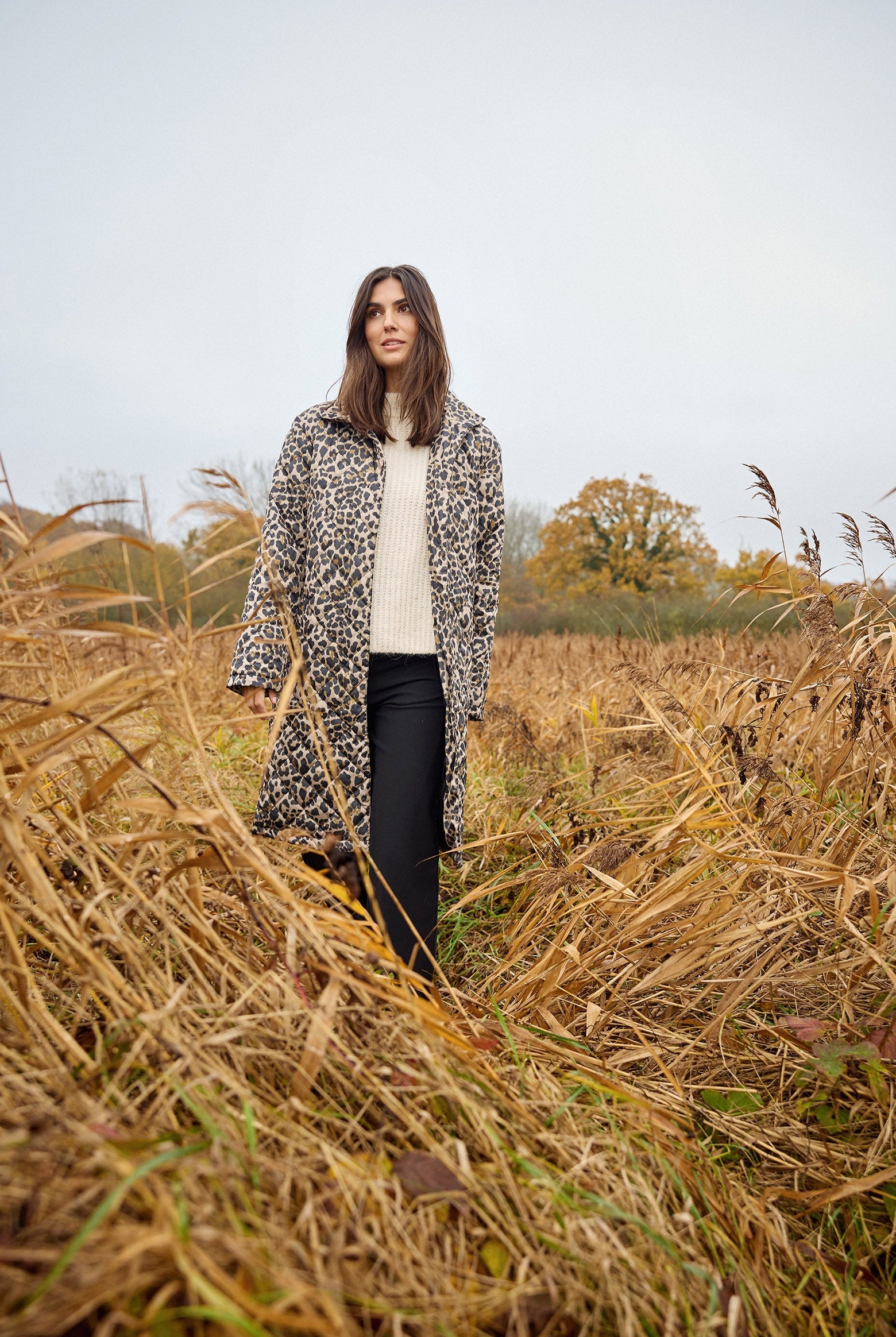 Soya Concept Sedine Quilted Leopard Print - Black Combi