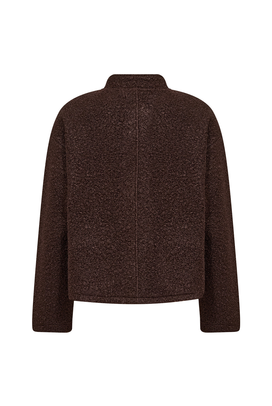 Soya Concept Shaima Boucle Style Jacket - Chocolate Plum
