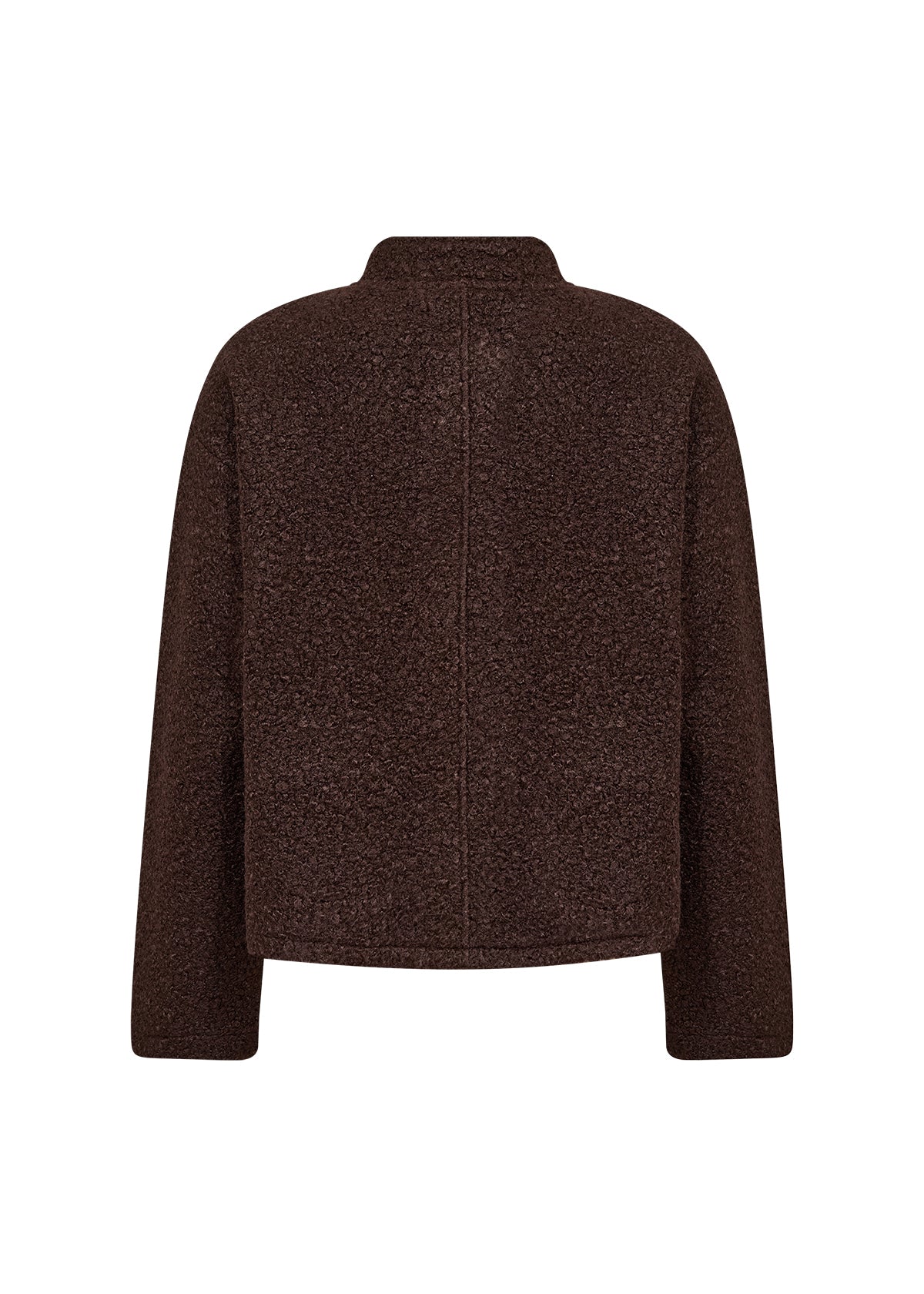 Soya Concept Shaima Boucle Style Jacket - Chocolate Plum
