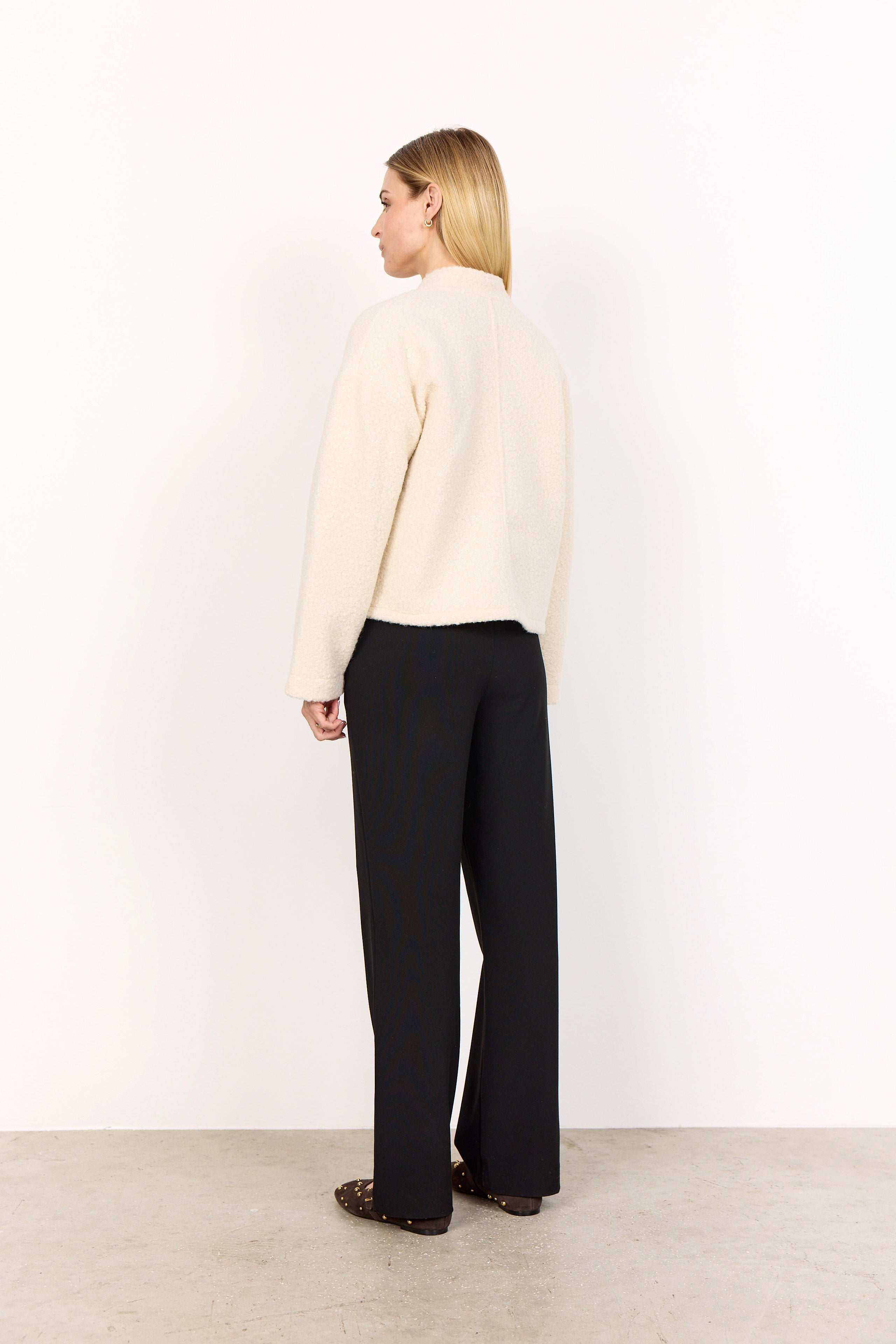 Soya Concept Shaima Boucle Style Jacket - Cream