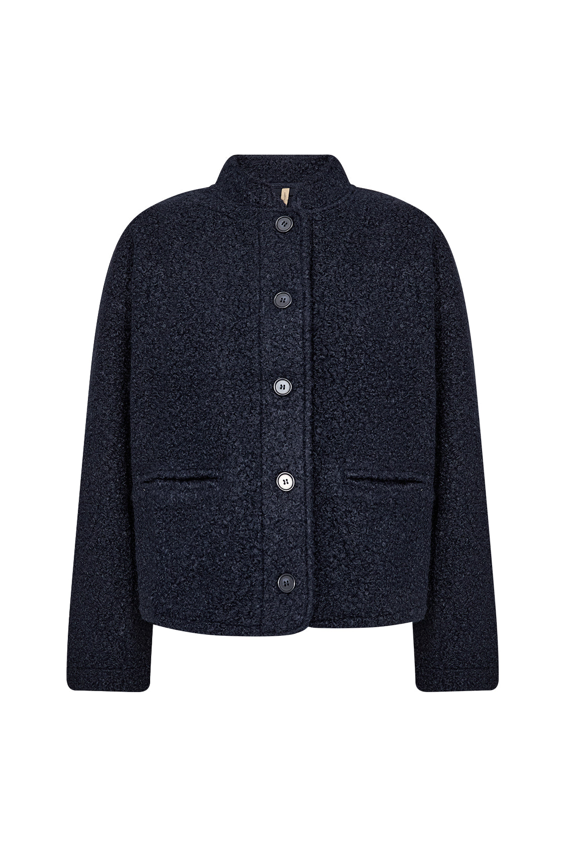 Soya Concept Shaima Boucle Style Jacket - Navy