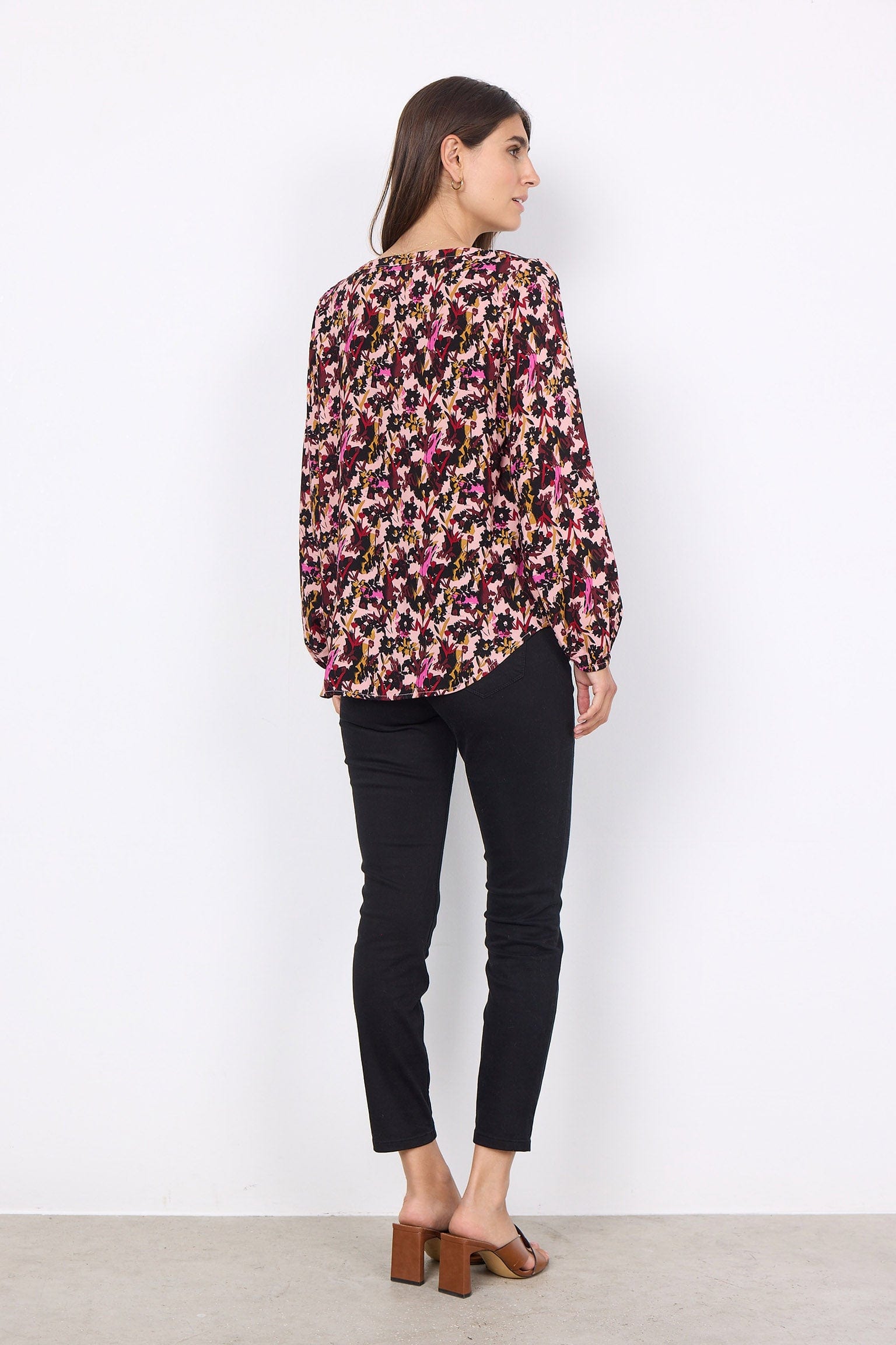 Soya Concept Talena Printed Blouse - Cardinal Combi