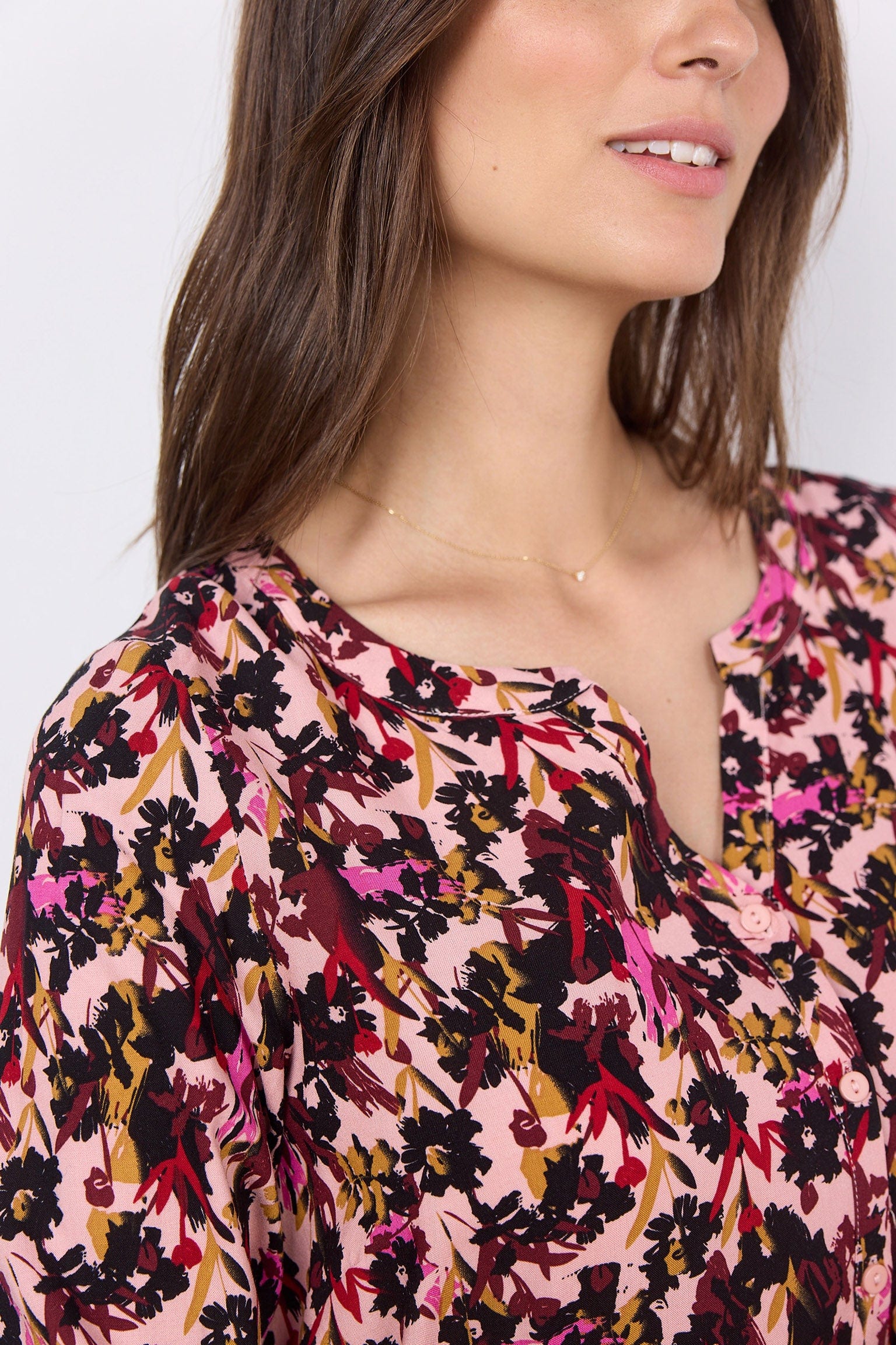 Soya Concept Talena Printed Blouse - Cardinal Combi