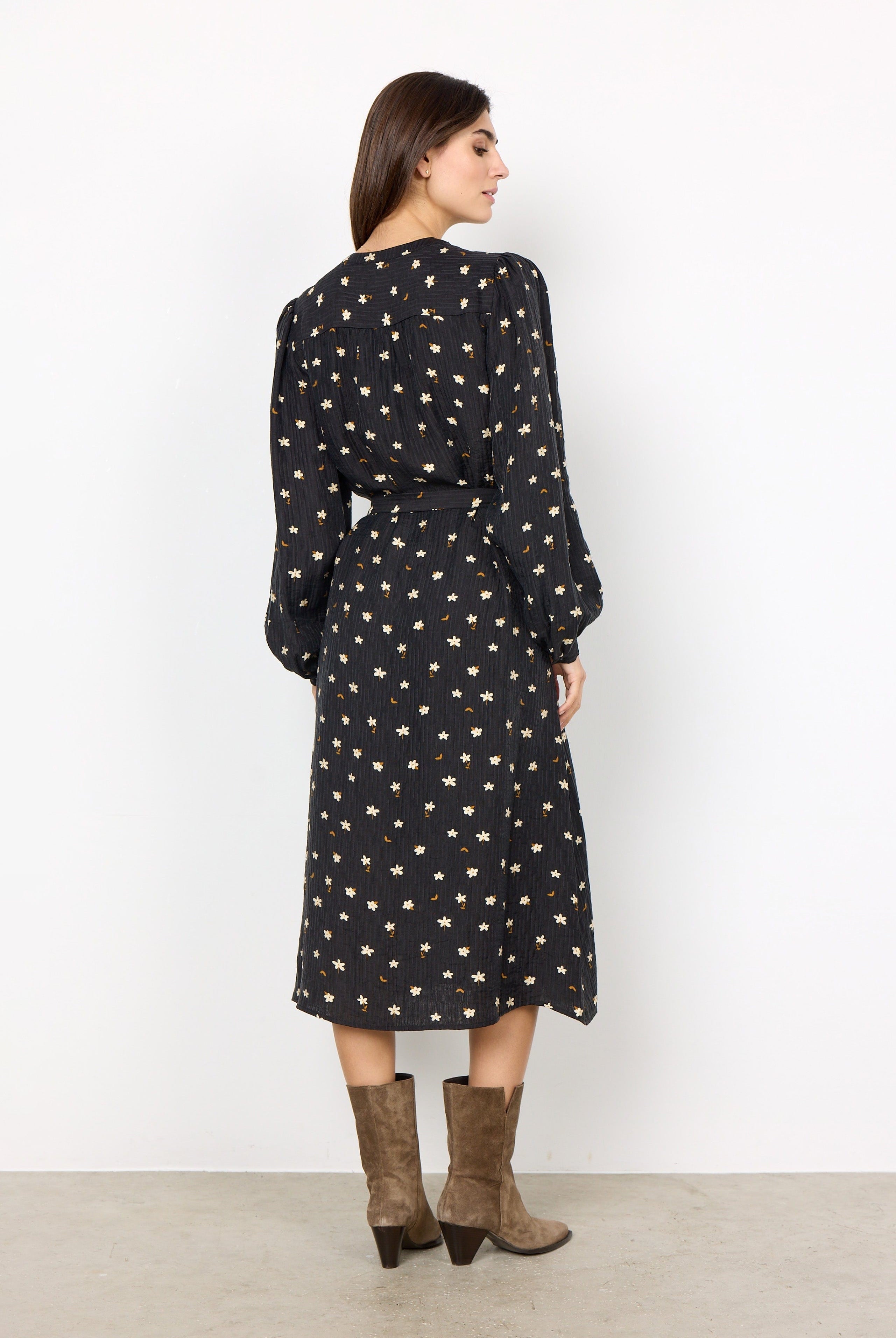 Soya Concept Tama Floral Print Blouse - Black Combi